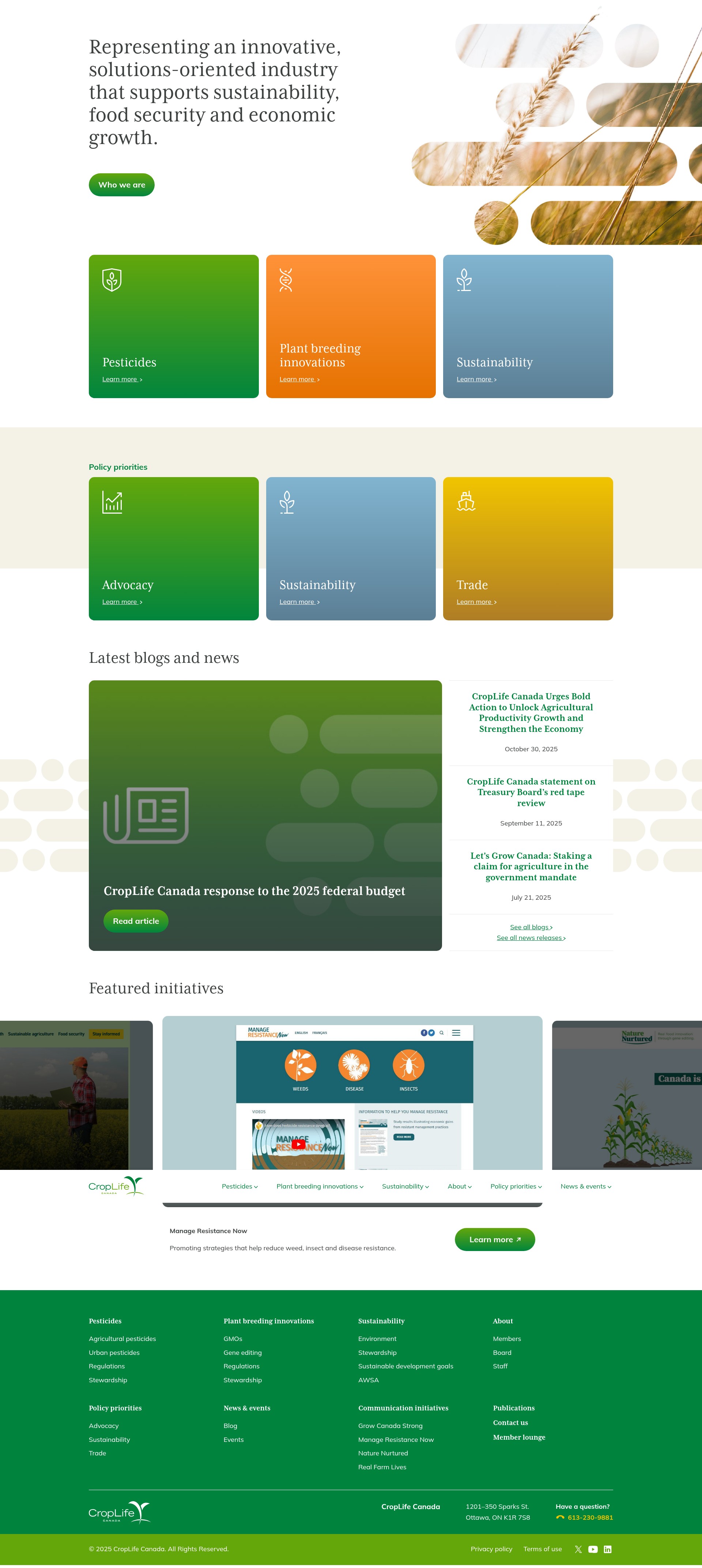 Screenshot of croplife.ca