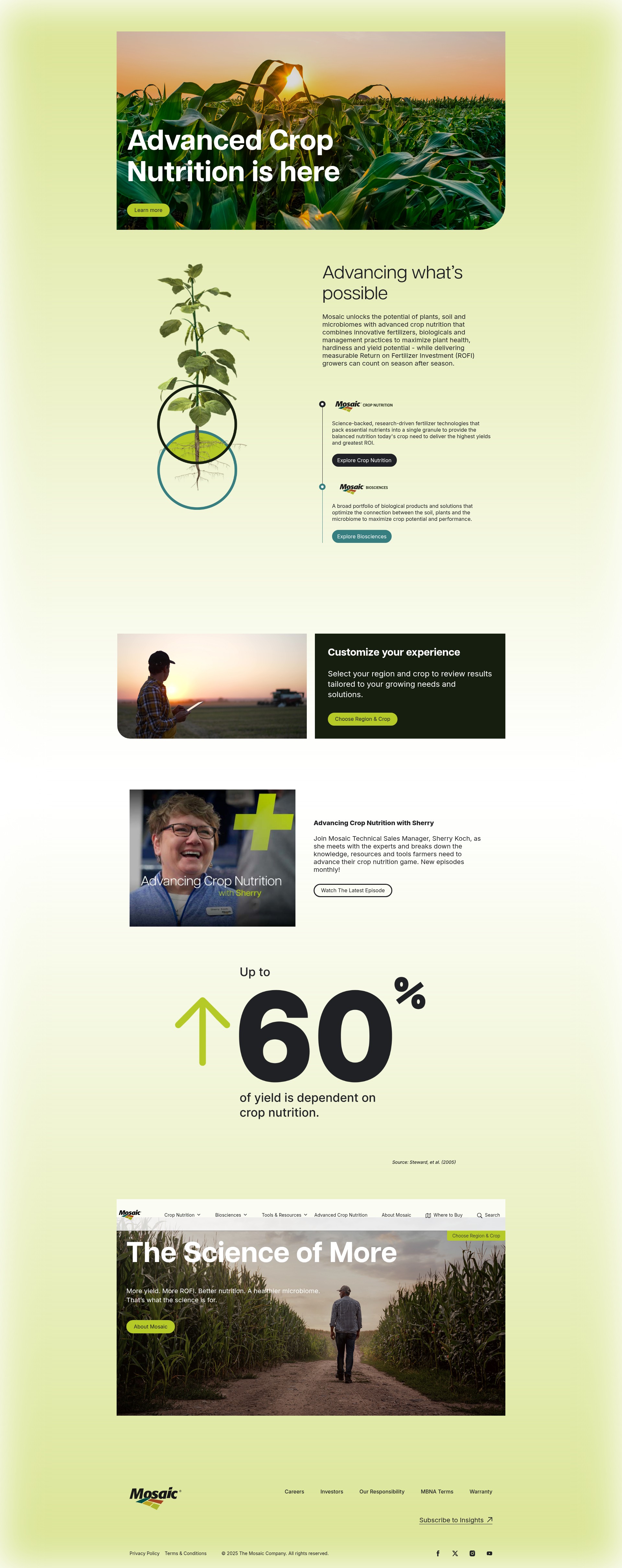 Screenshot of cropnutrition.com