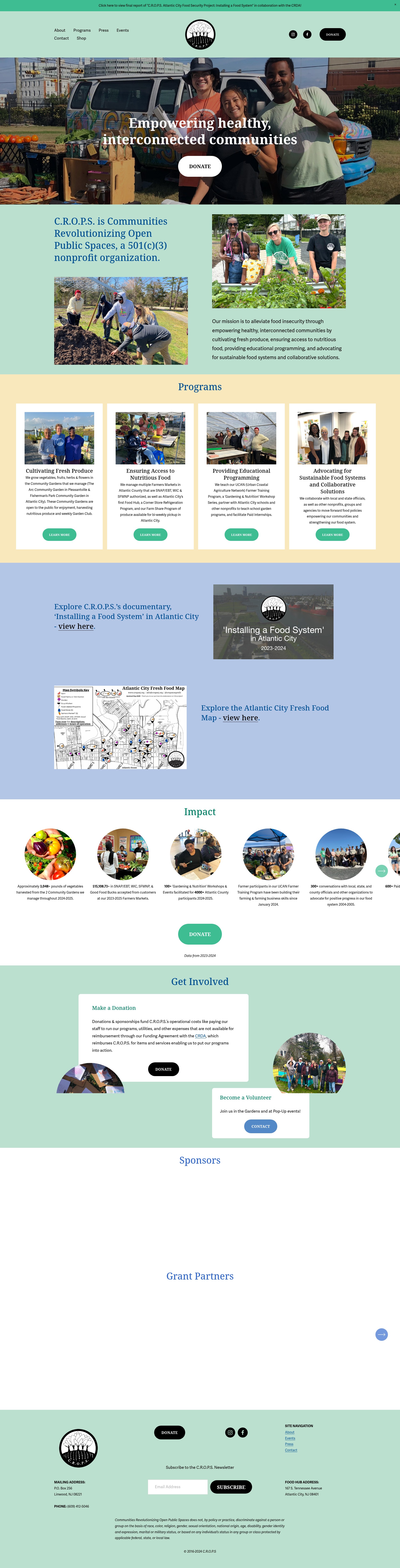 Screenshot of cropsnj.org