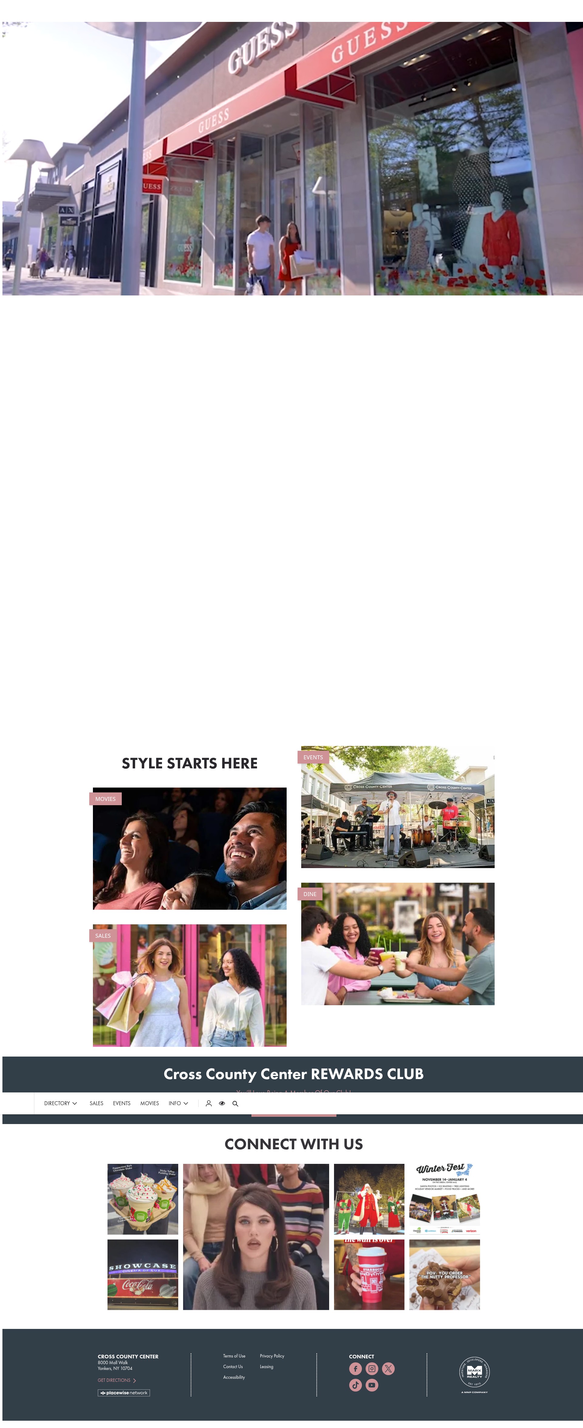 Screenshot of crosscountycenter.com