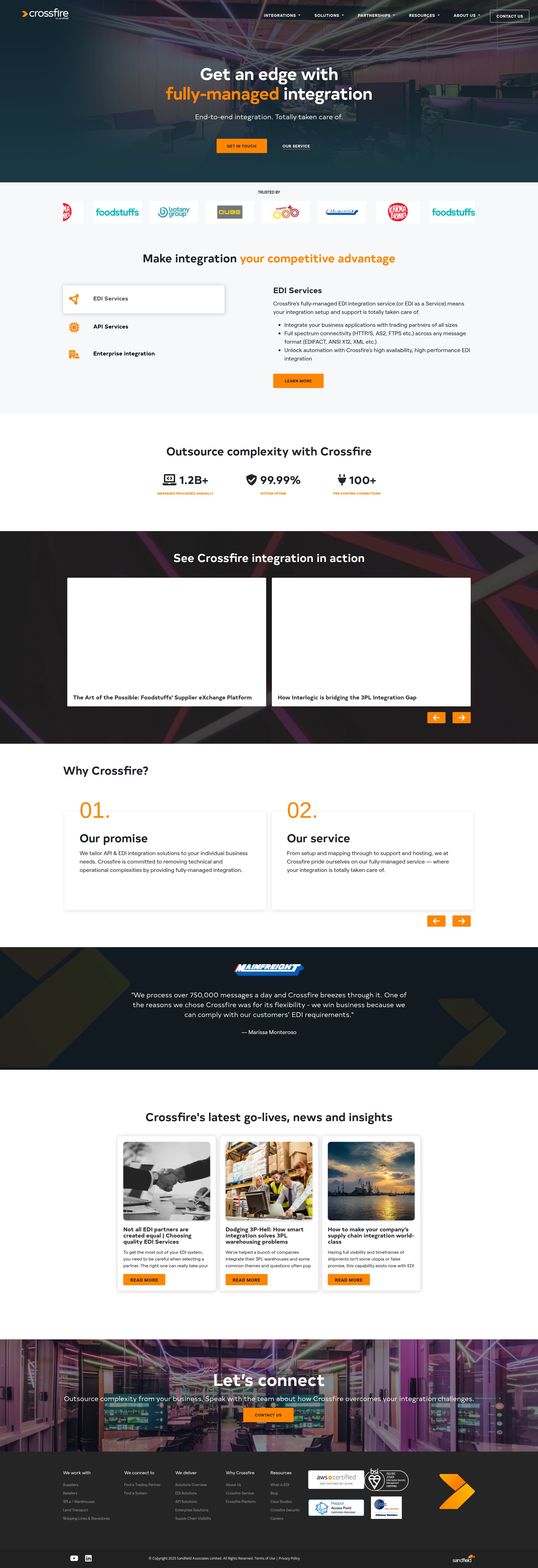 Screenshot of crossfireintegration.com