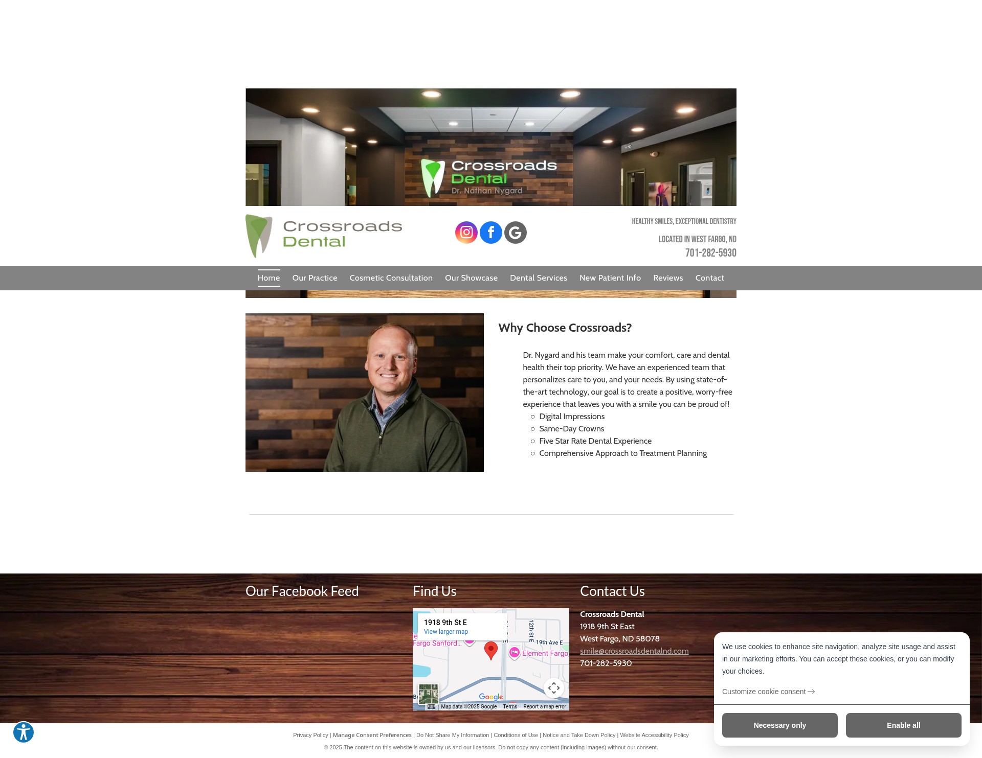 Screenshot of crossroadsdentalnd.com