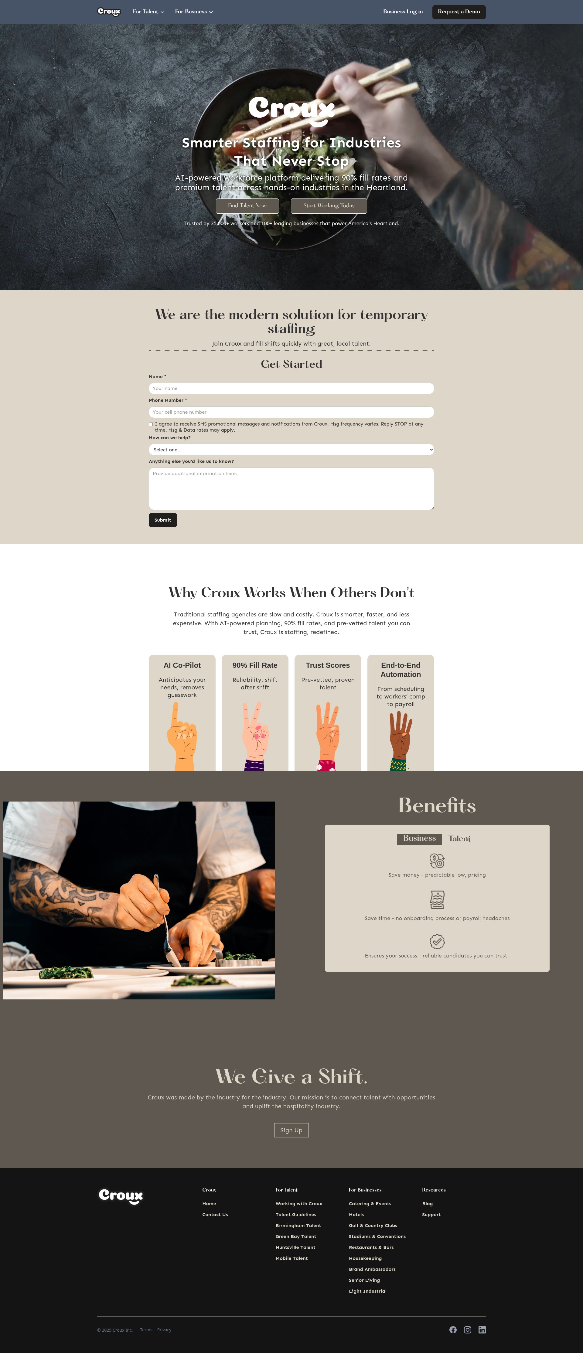 Screenshot of croux.co