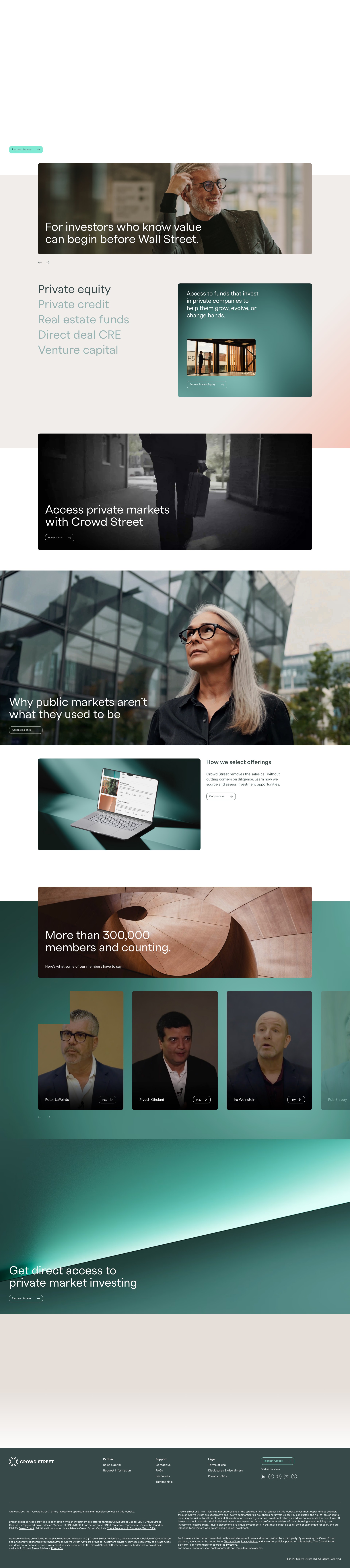 Screenshot of crowdstreet.com