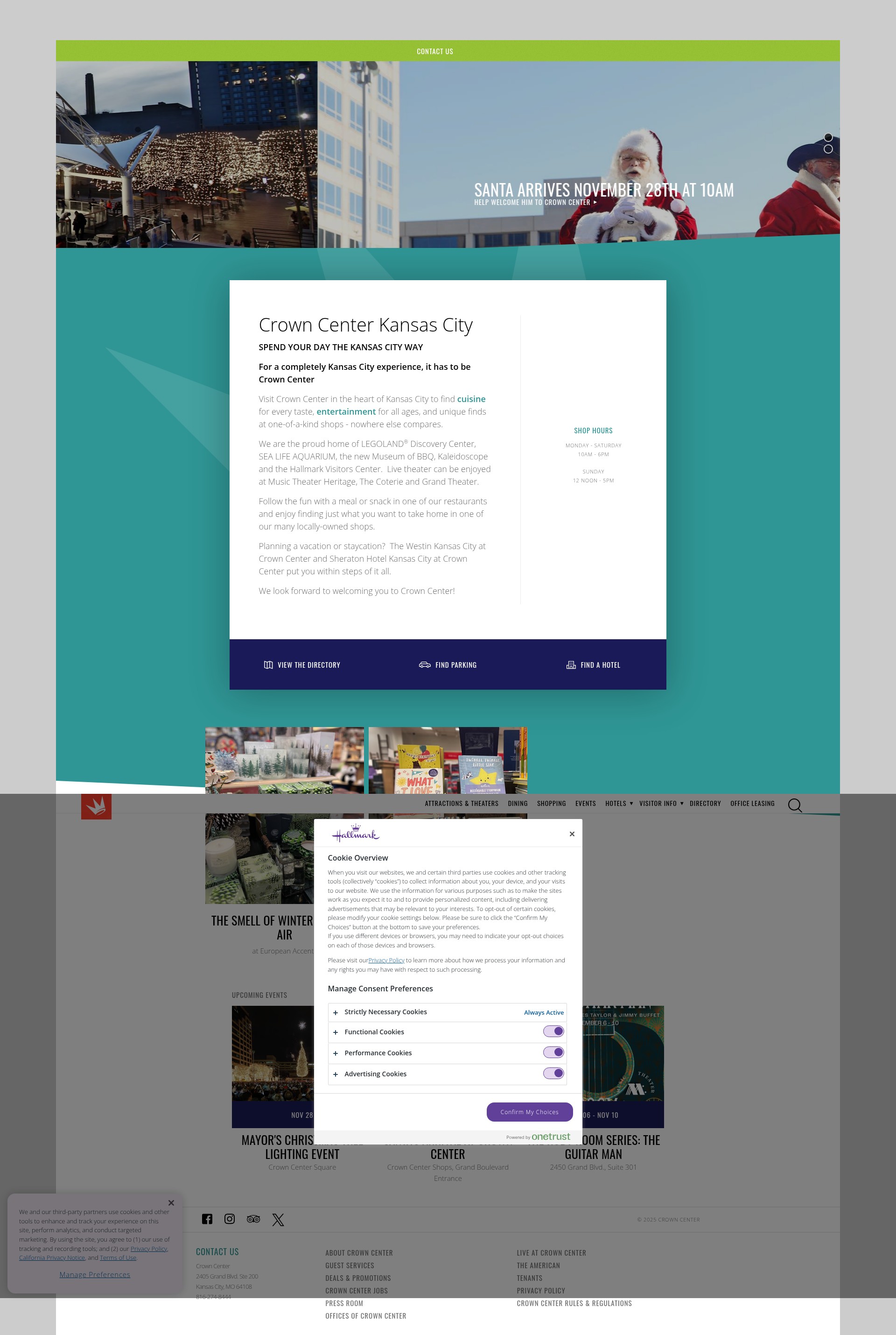 Screenshot of crowncenter.com