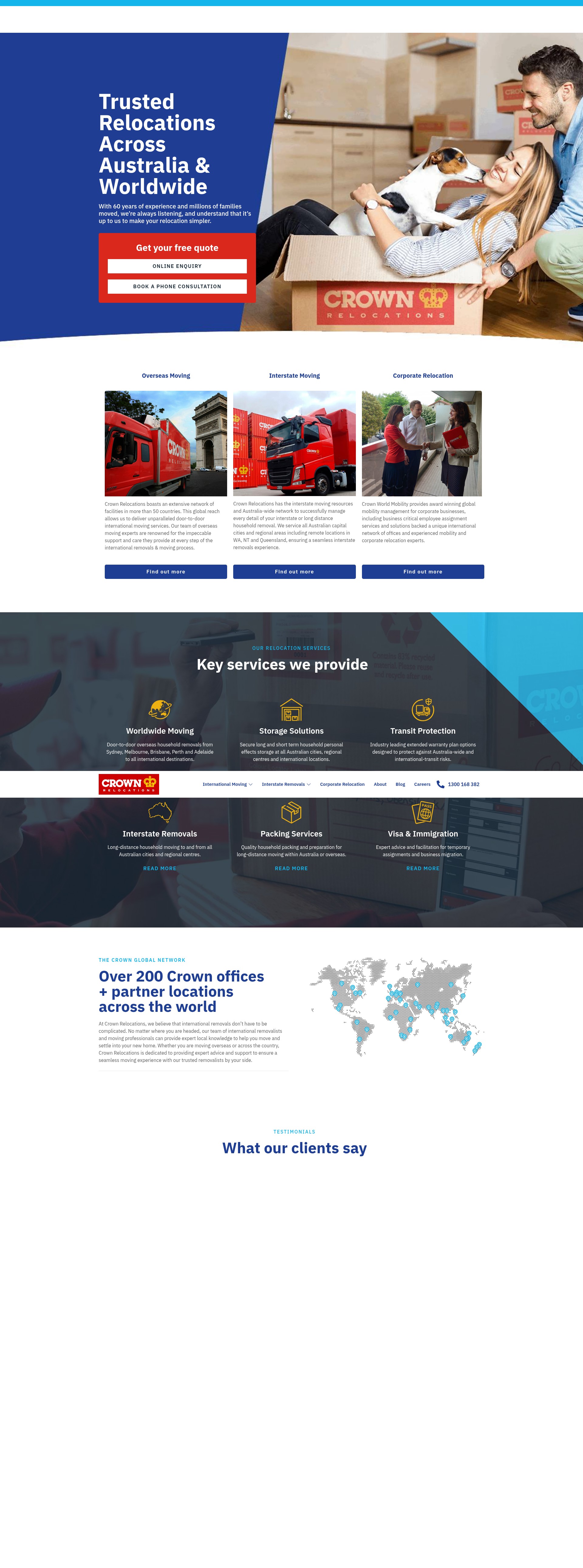 Screenshot of crownrelo.com.au