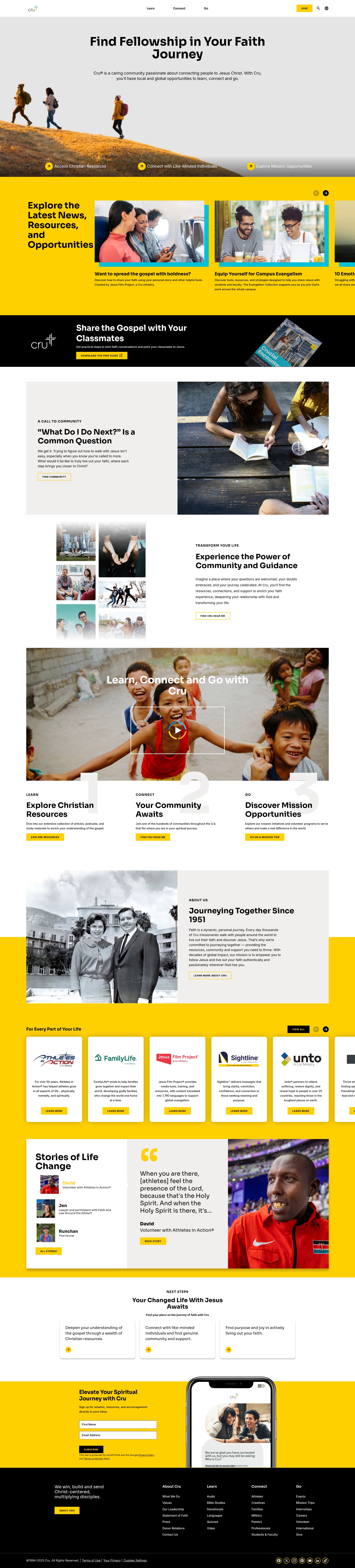 Screenshot of cru.org