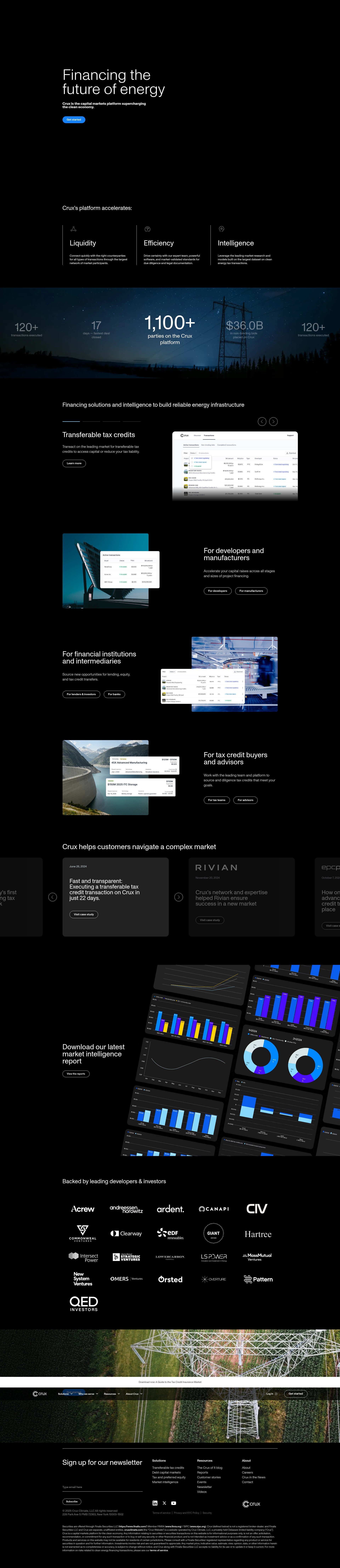 Screenshot of cruxclimate.com