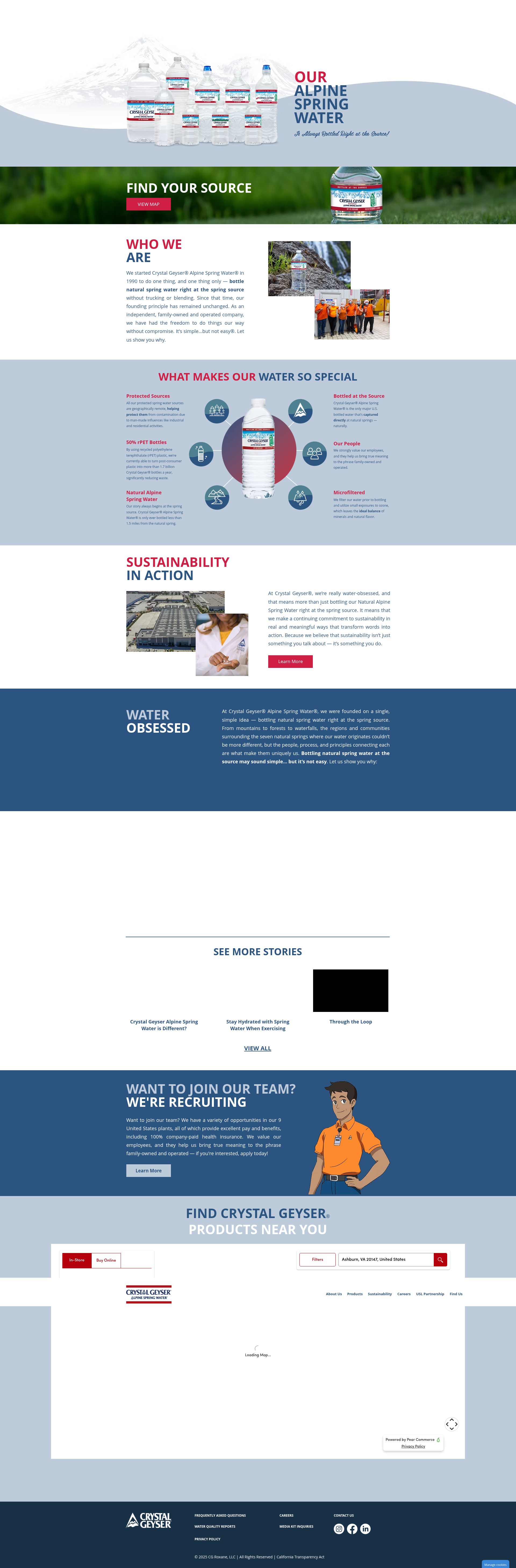 Screenshot of crystalgeyserplease.com