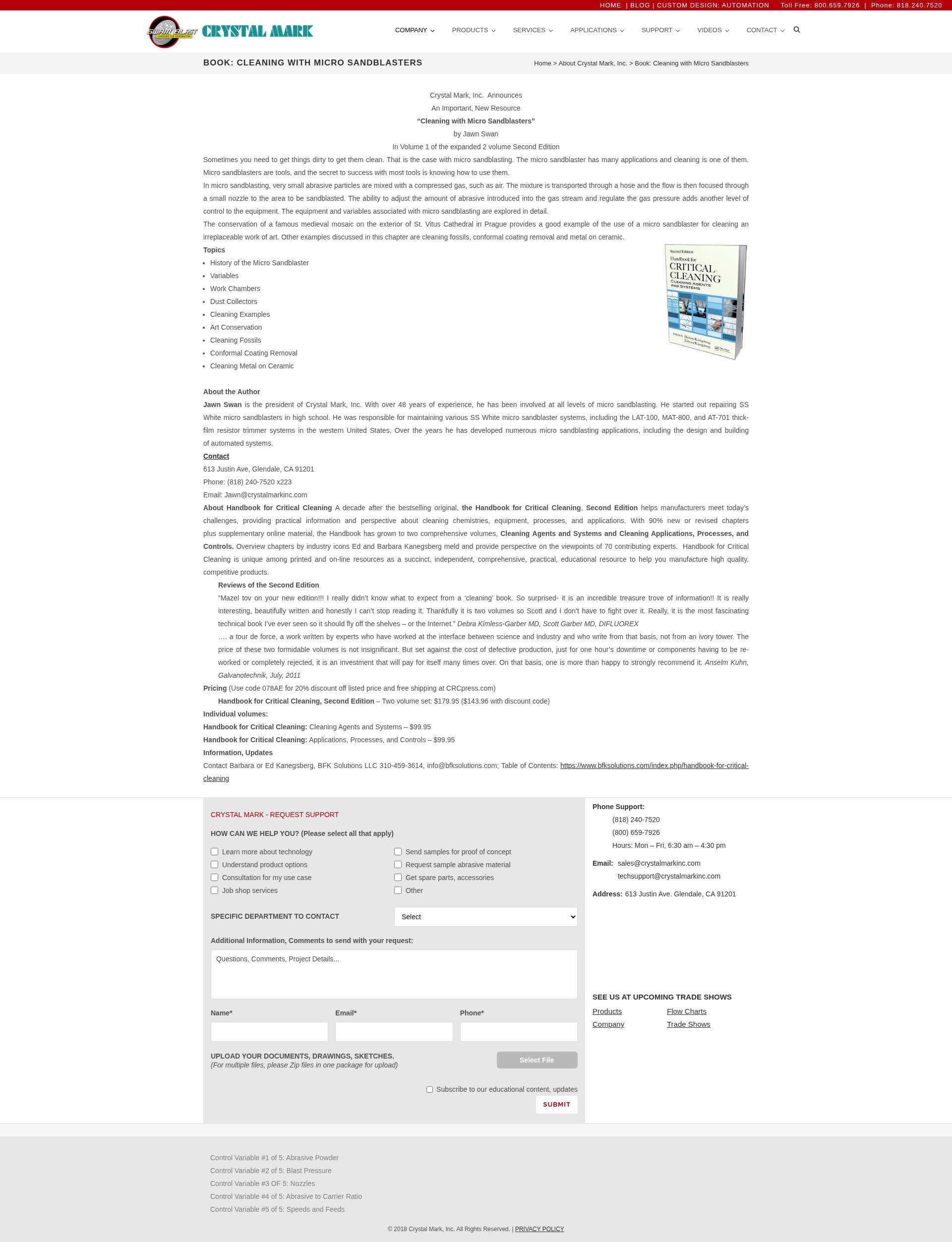 Screenshot of crystalmarkinc.com