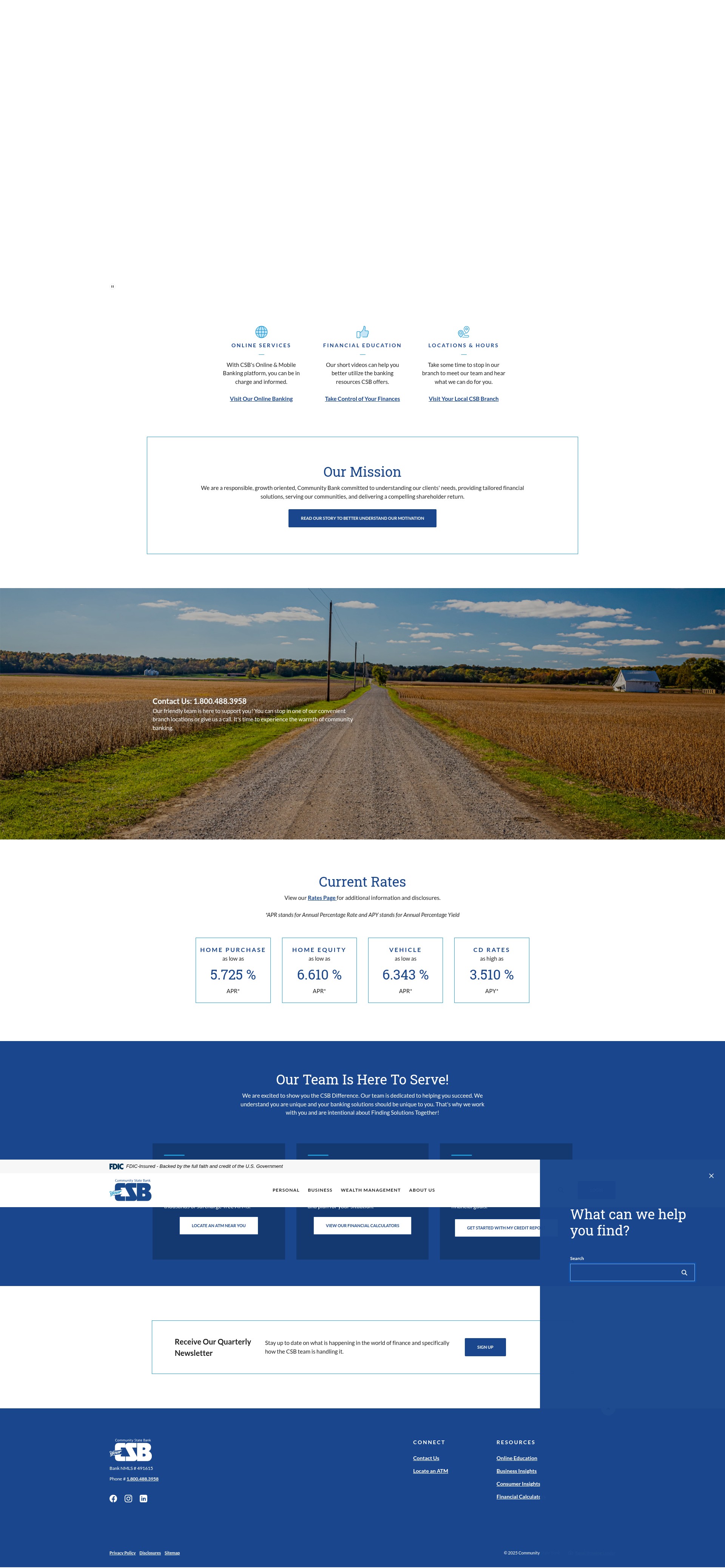 Screenshot of csbbankonline.bank