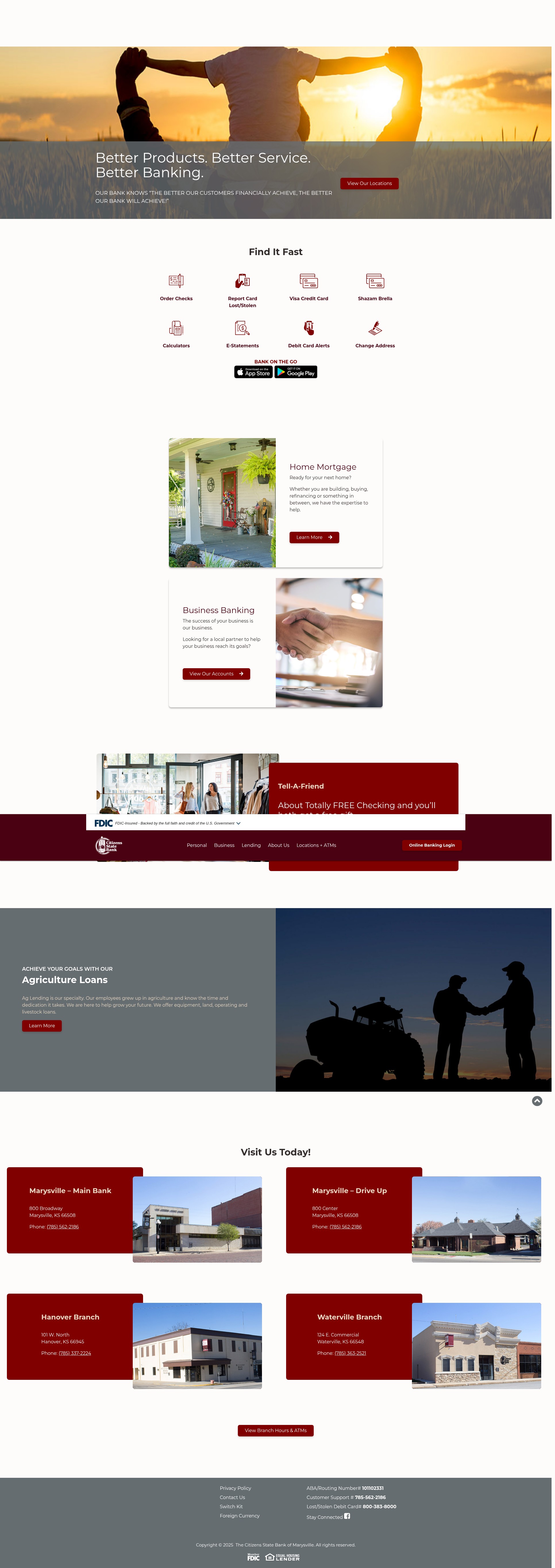 Screenshot of csbmarysville.com