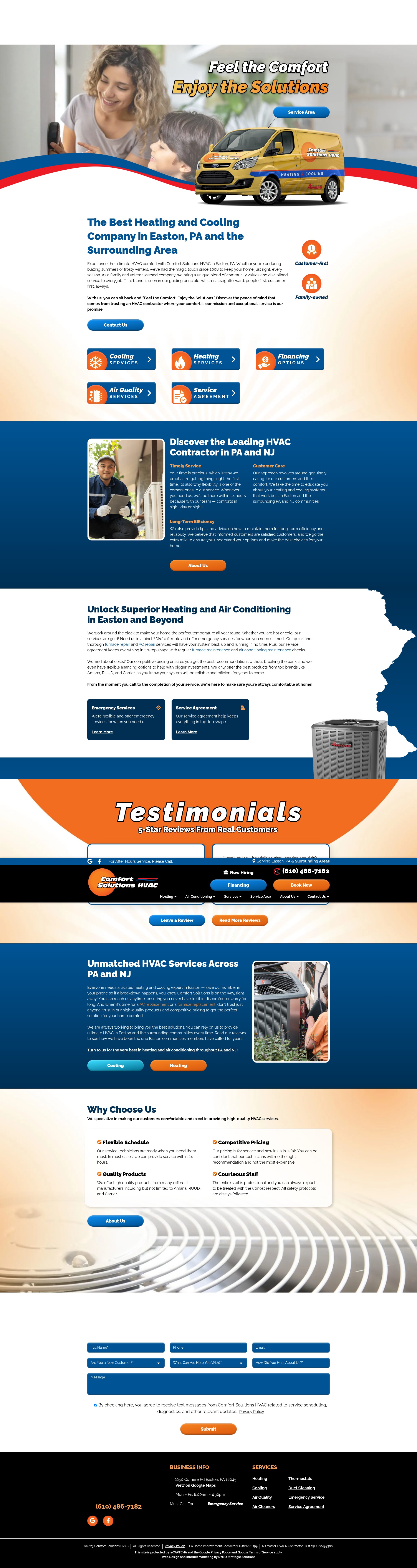 Screenshot of cshvac.com