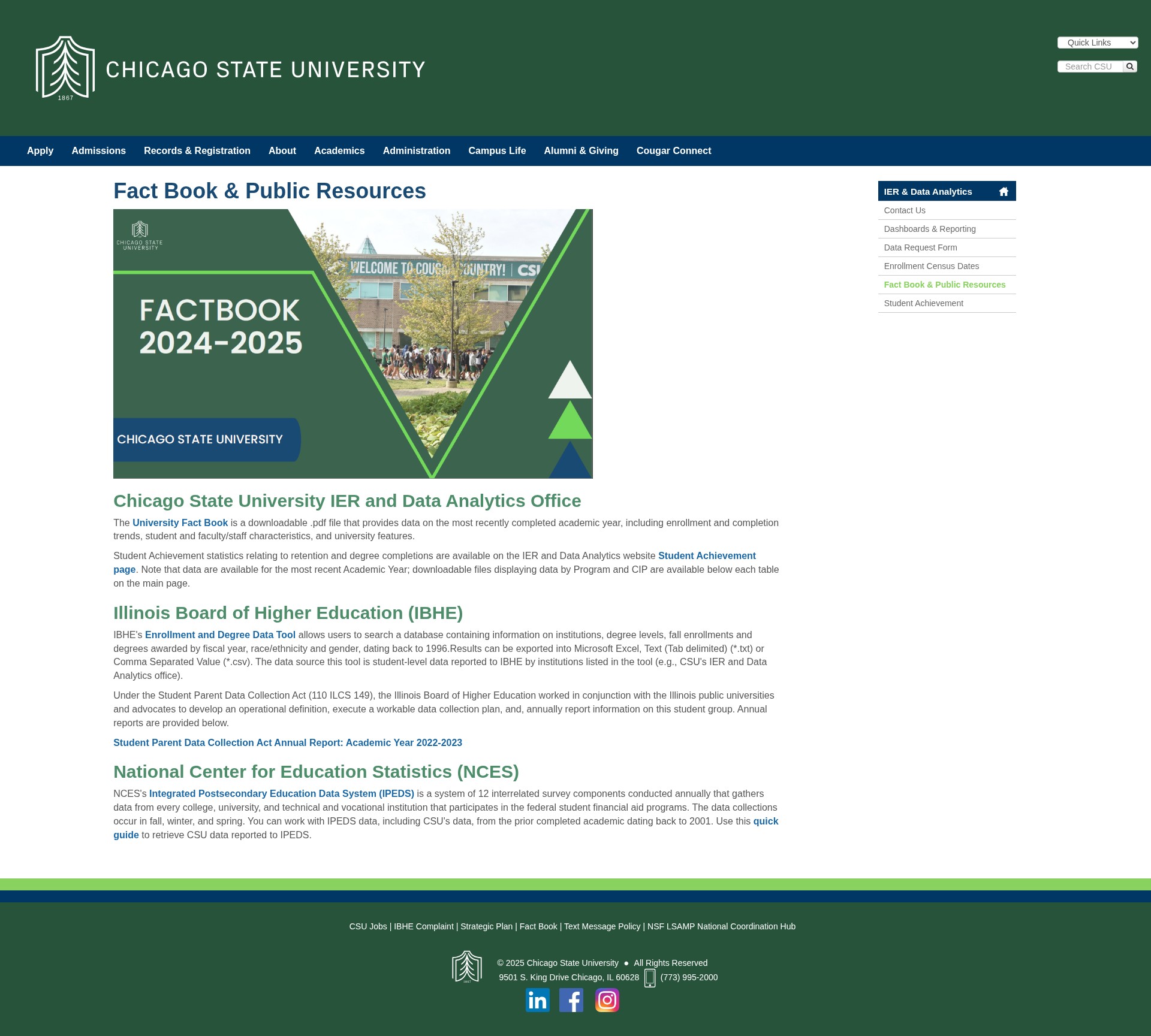 Screenshot of csu.edu