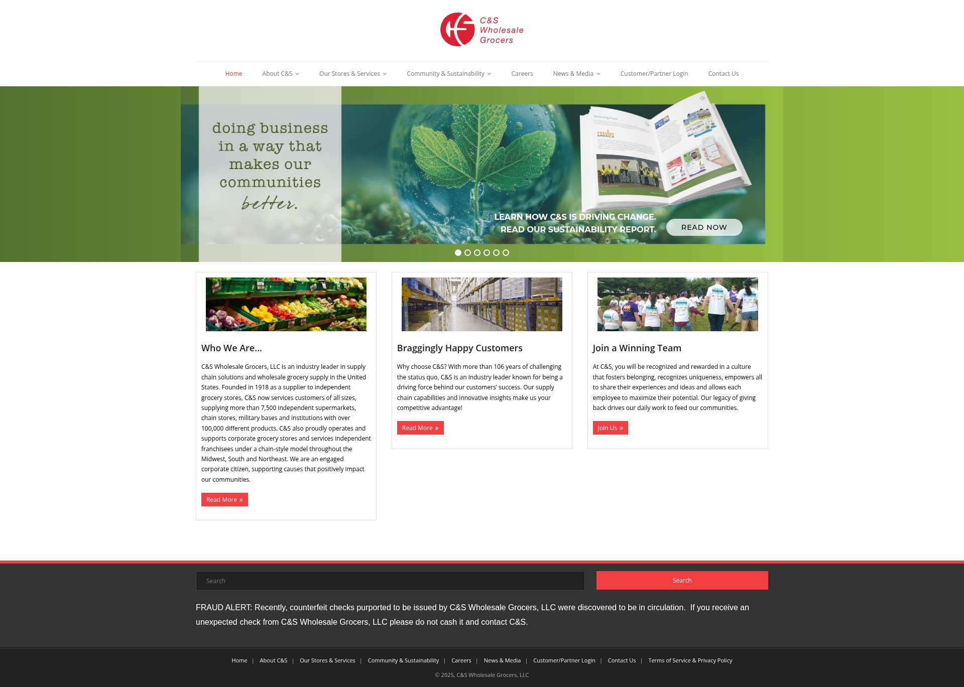 Screenshot of cswg.com