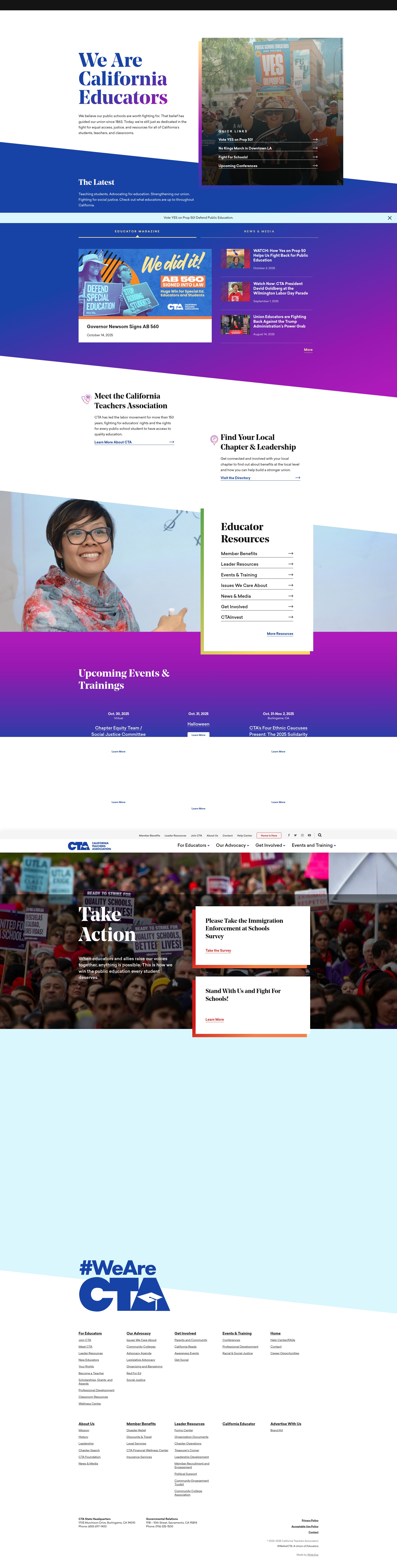 Screenshot of cta.org