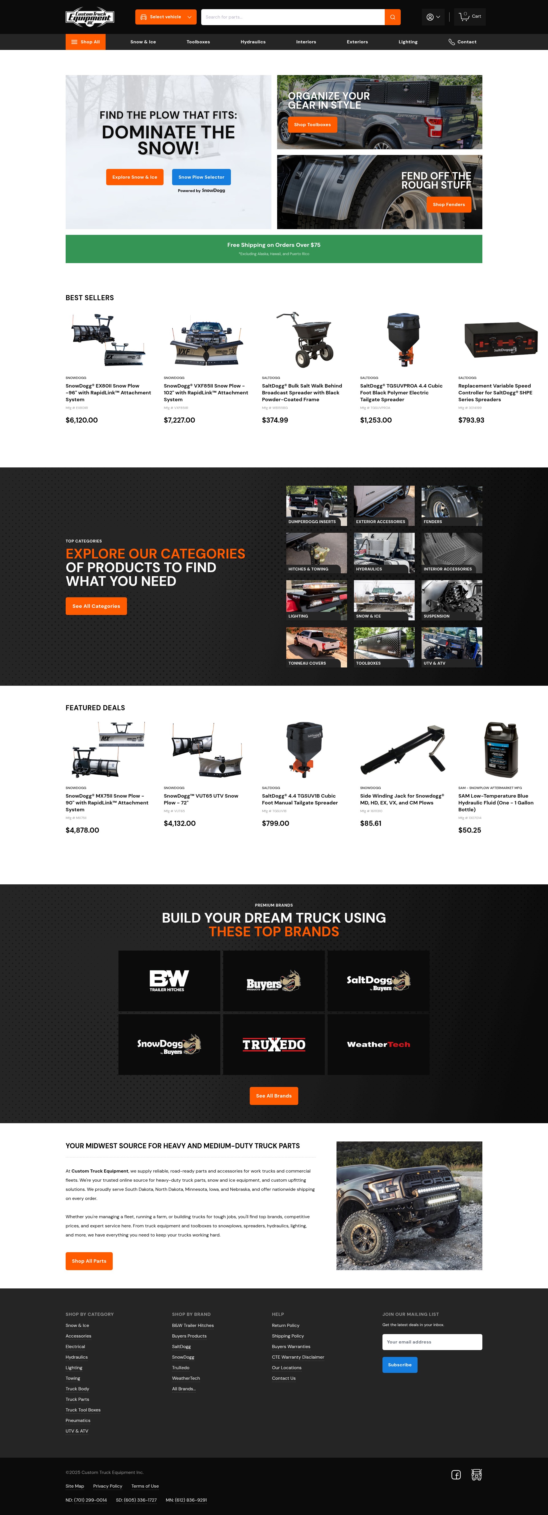 Screenshot of ctetruckparts.com