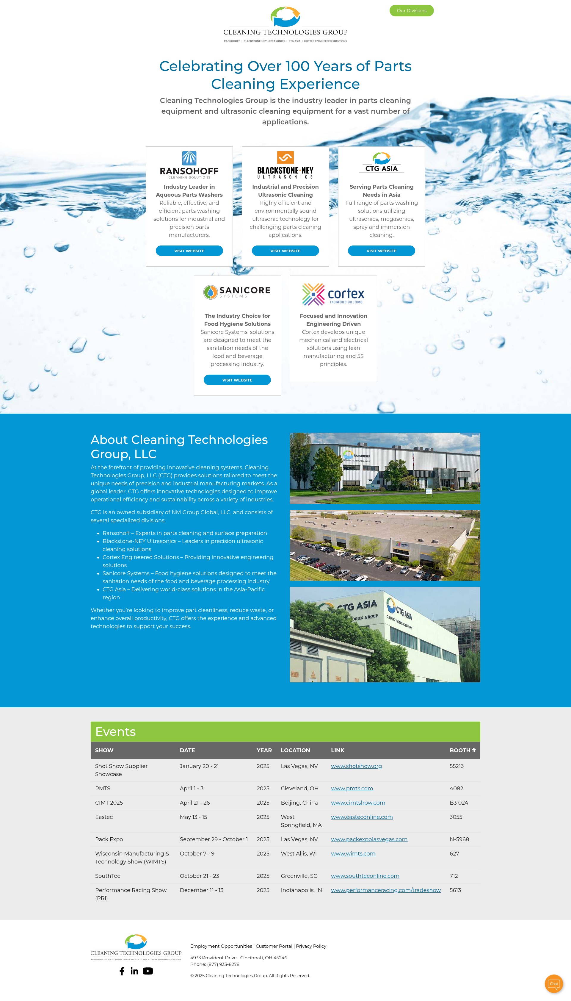 Screenshot of ctgclean.com