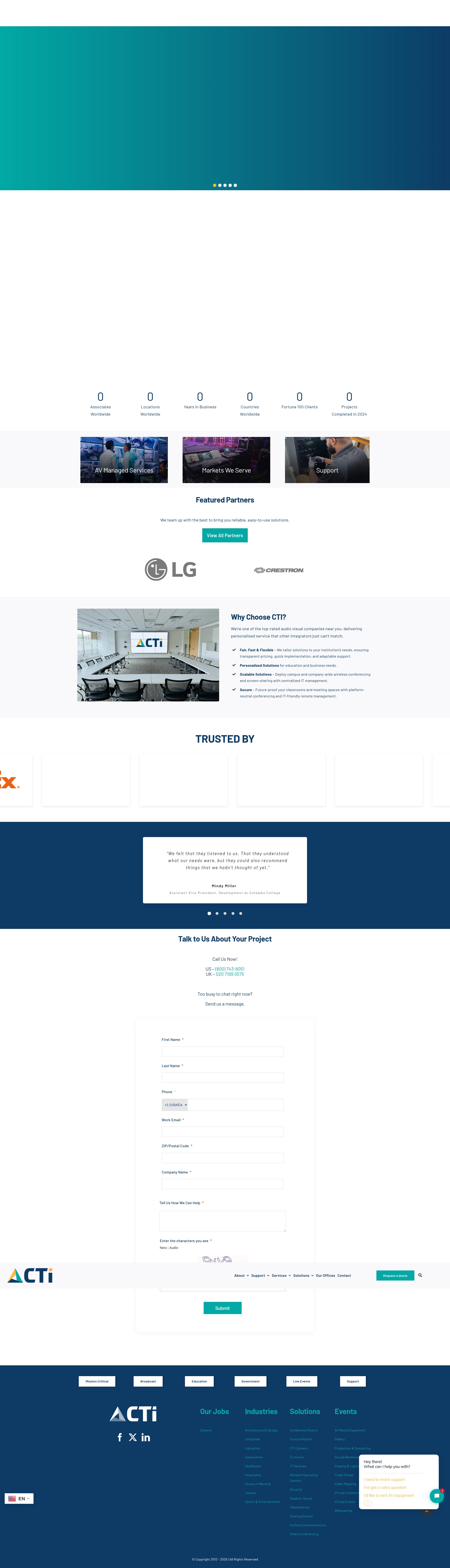 Screenshot of cti.com