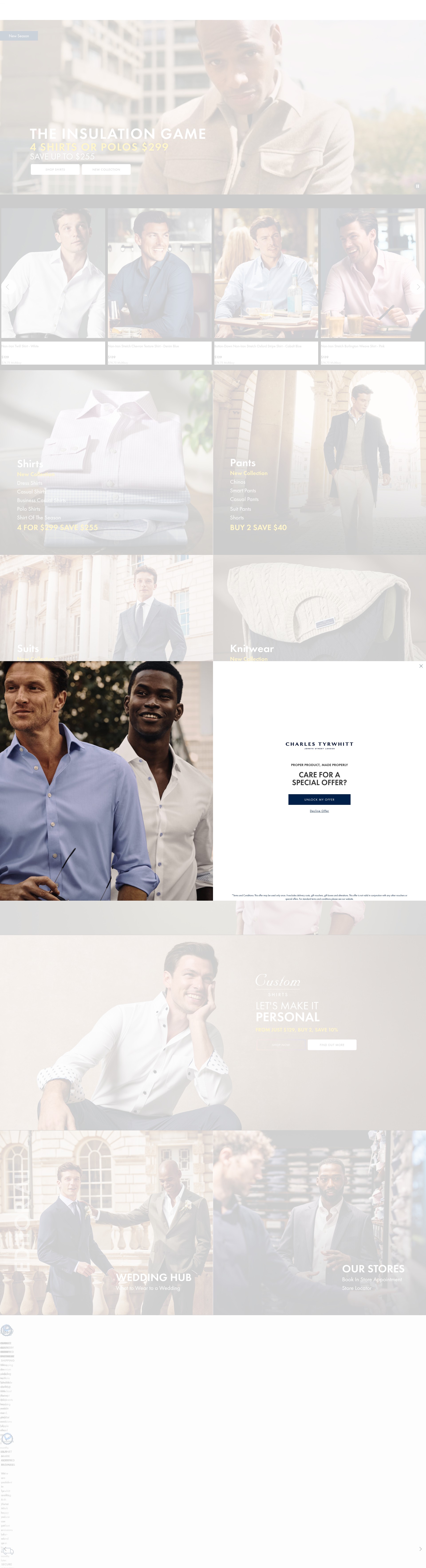 Screenshot of ctshirts.com