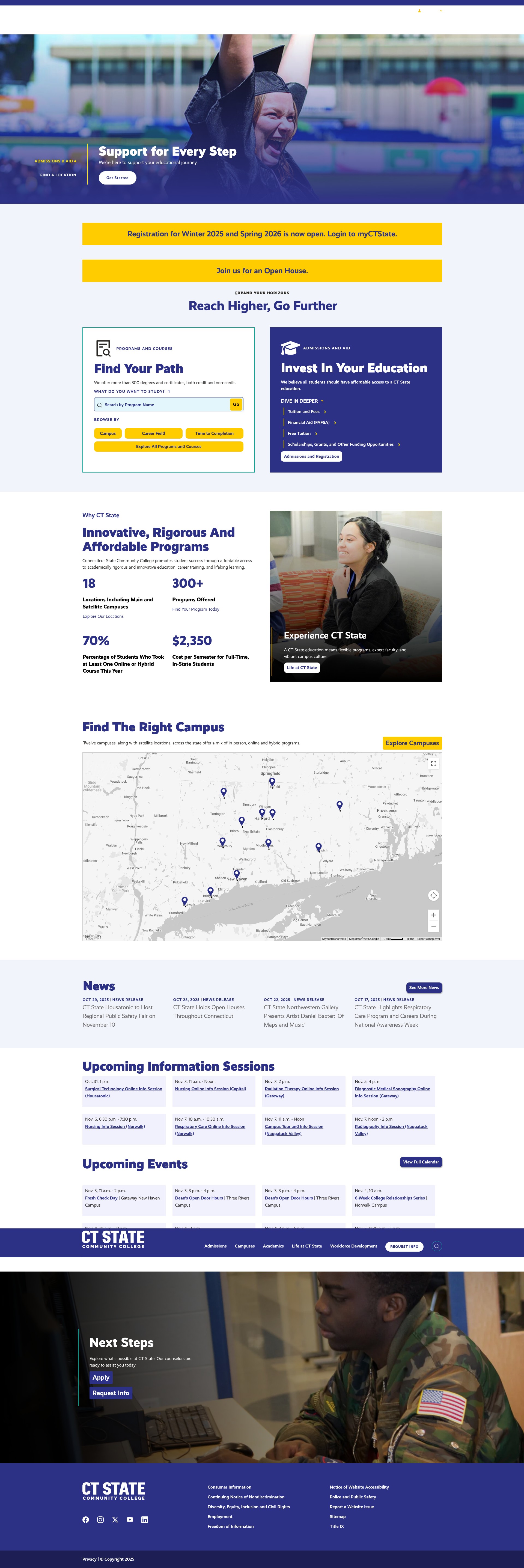 Screenshot of ctstate.edu