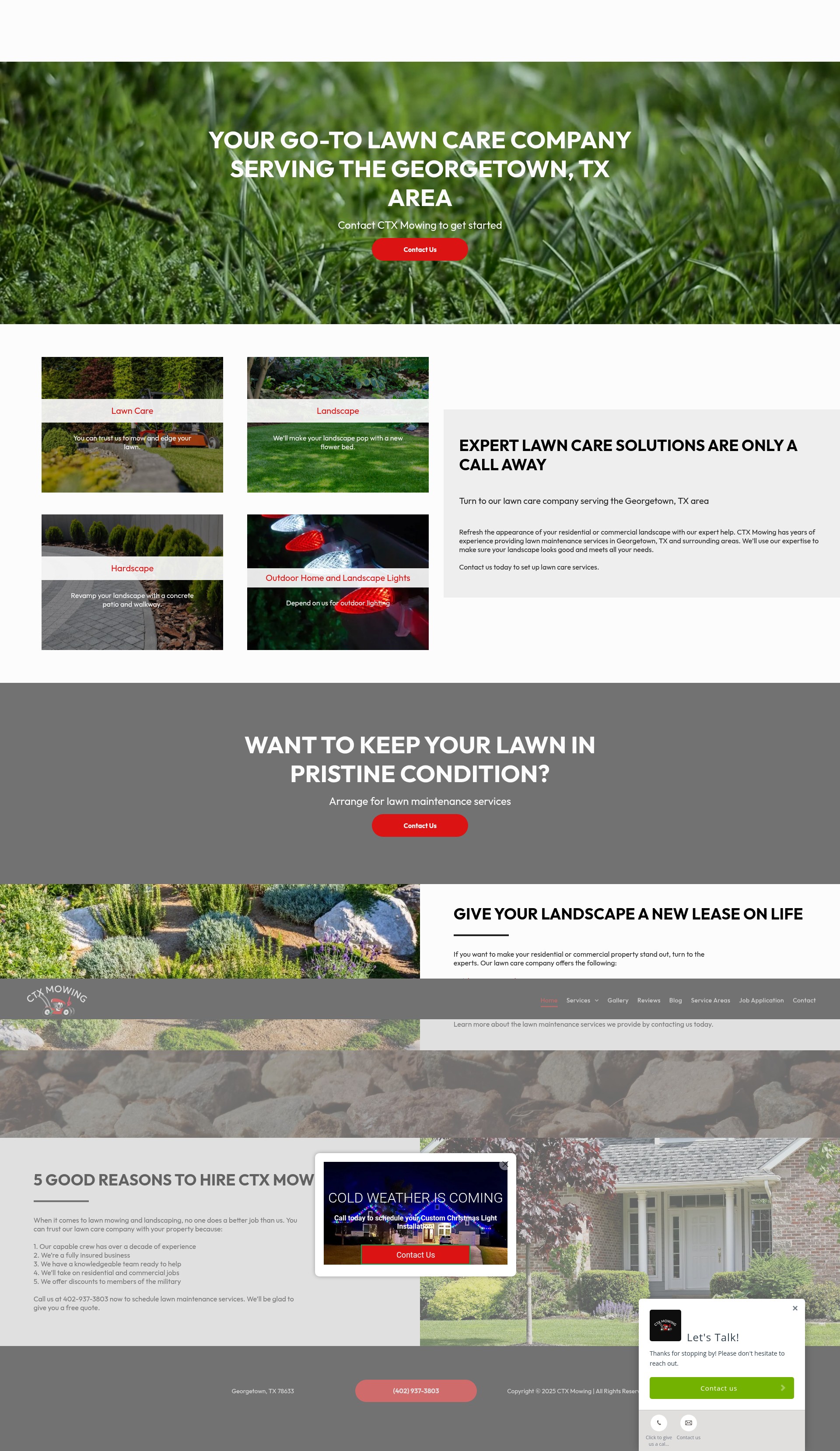 Screenshot of ctxmowing.com