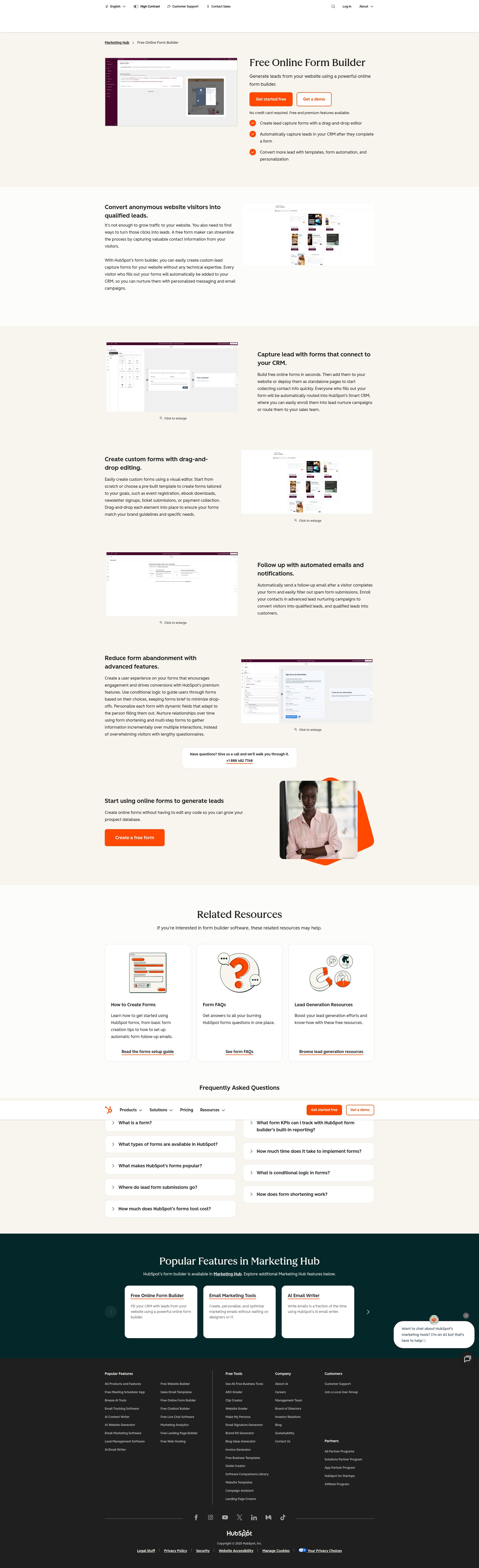 Screenshot of cu1cl.share.hsforms.com