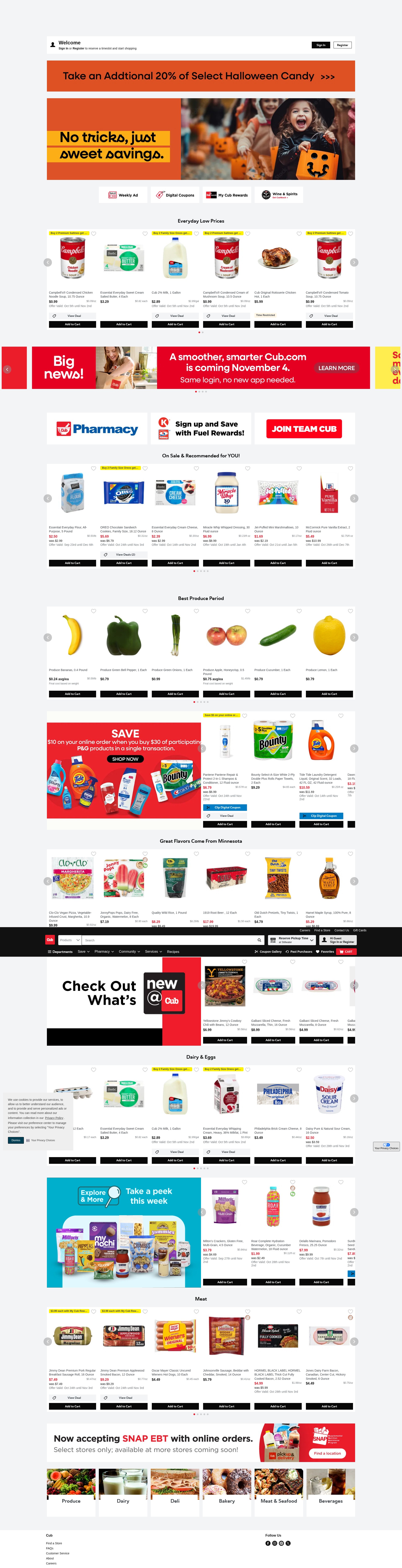 Screenshot of cub.com