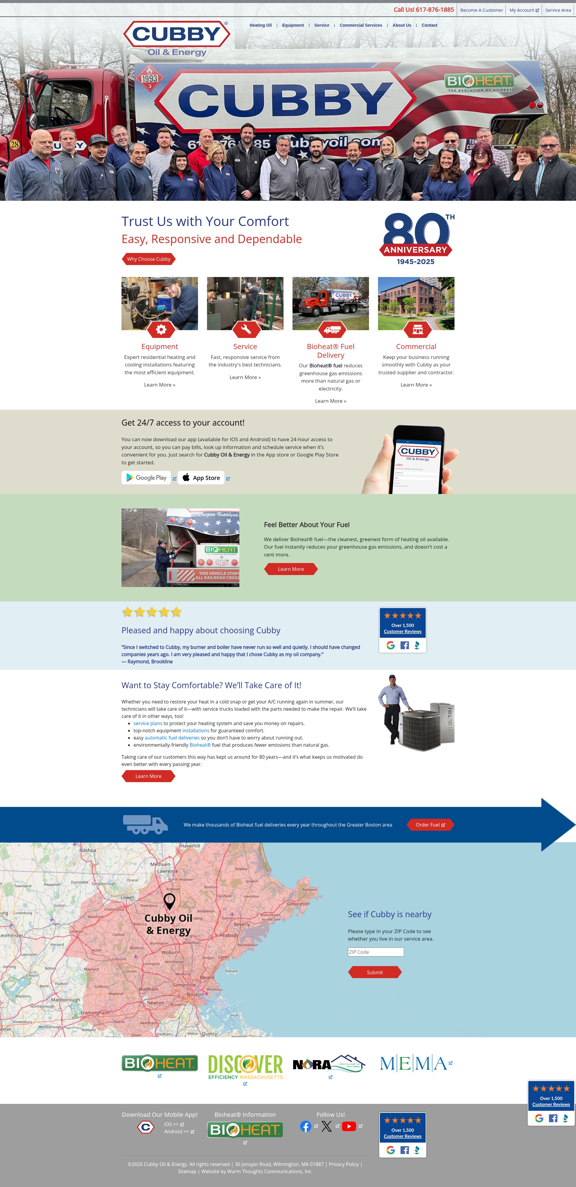 Screenshot of cubbyoil.com