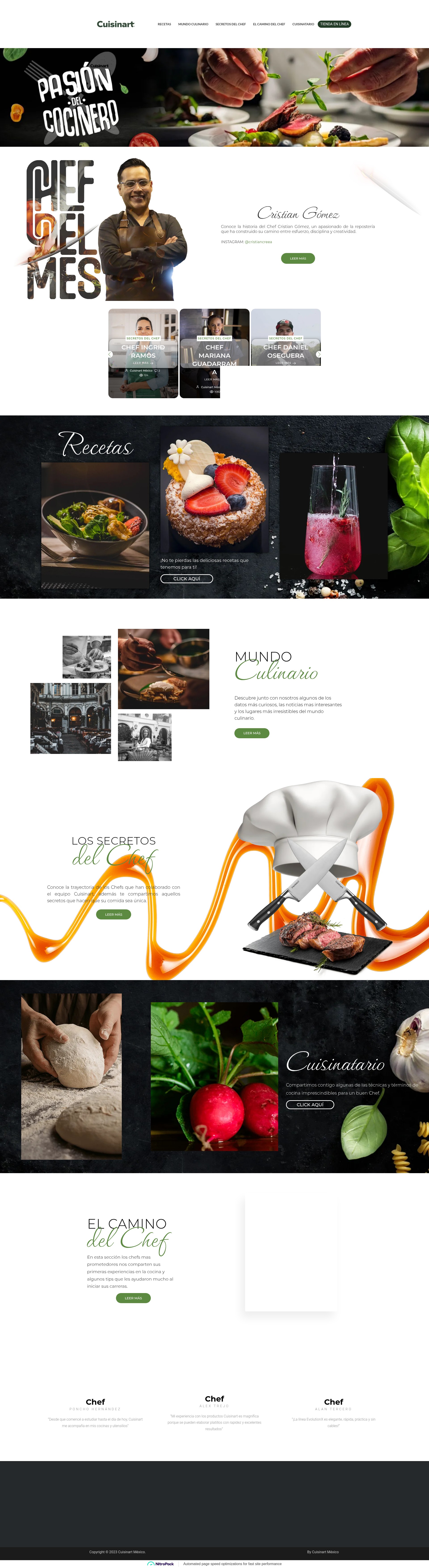 Screenshot of cuisinart.com.mx