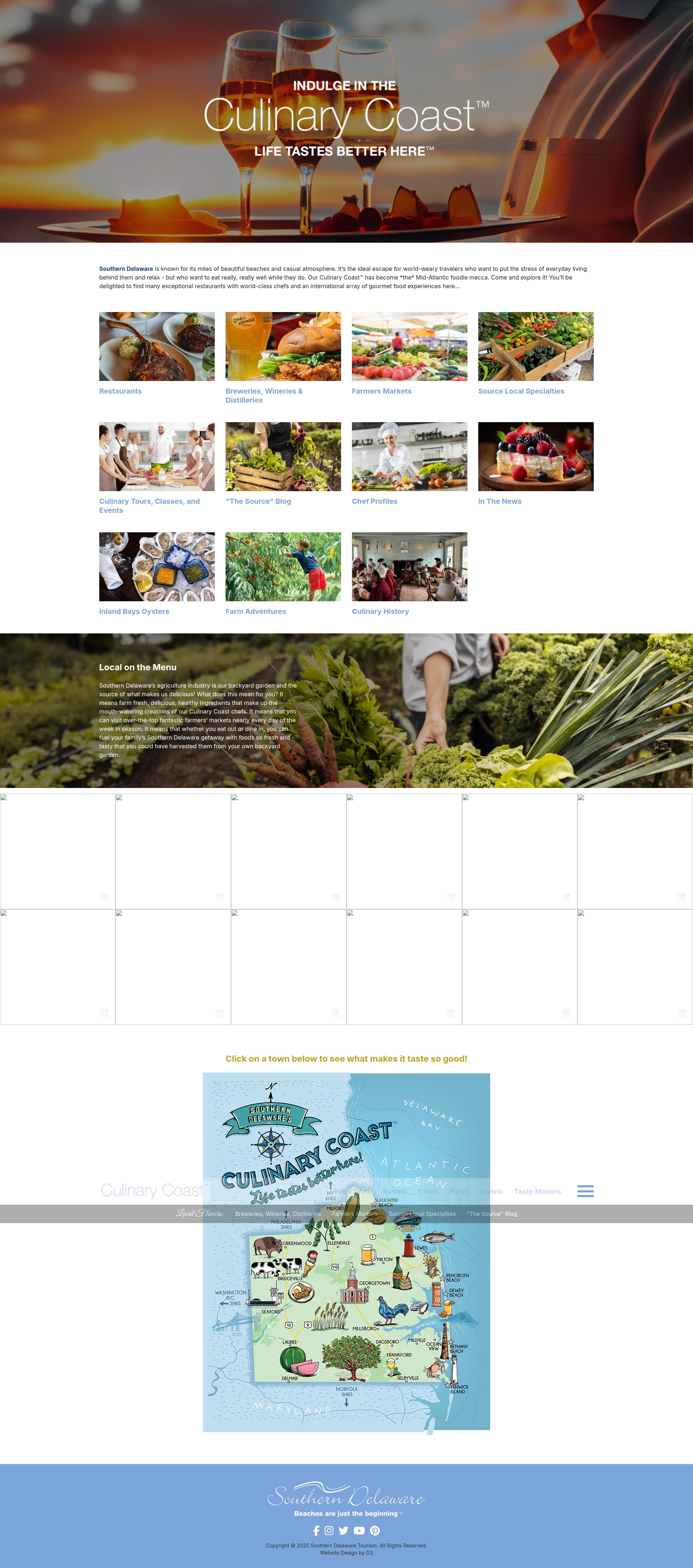 Screenshot of culinarycoastde.com