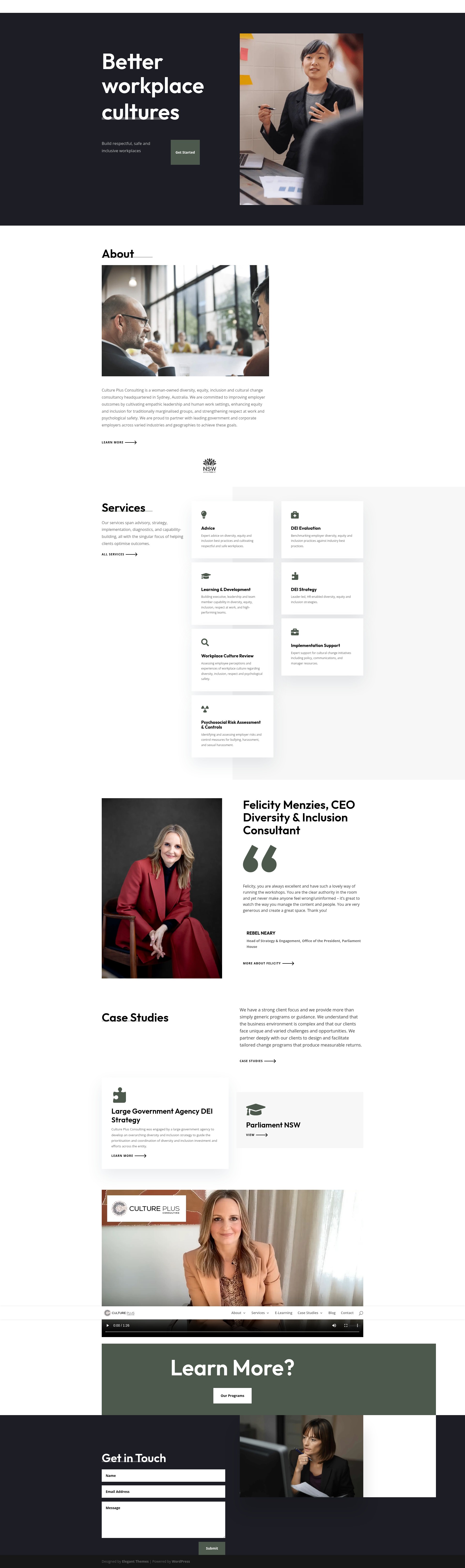 Screenshot of cultureplusconsulting.com