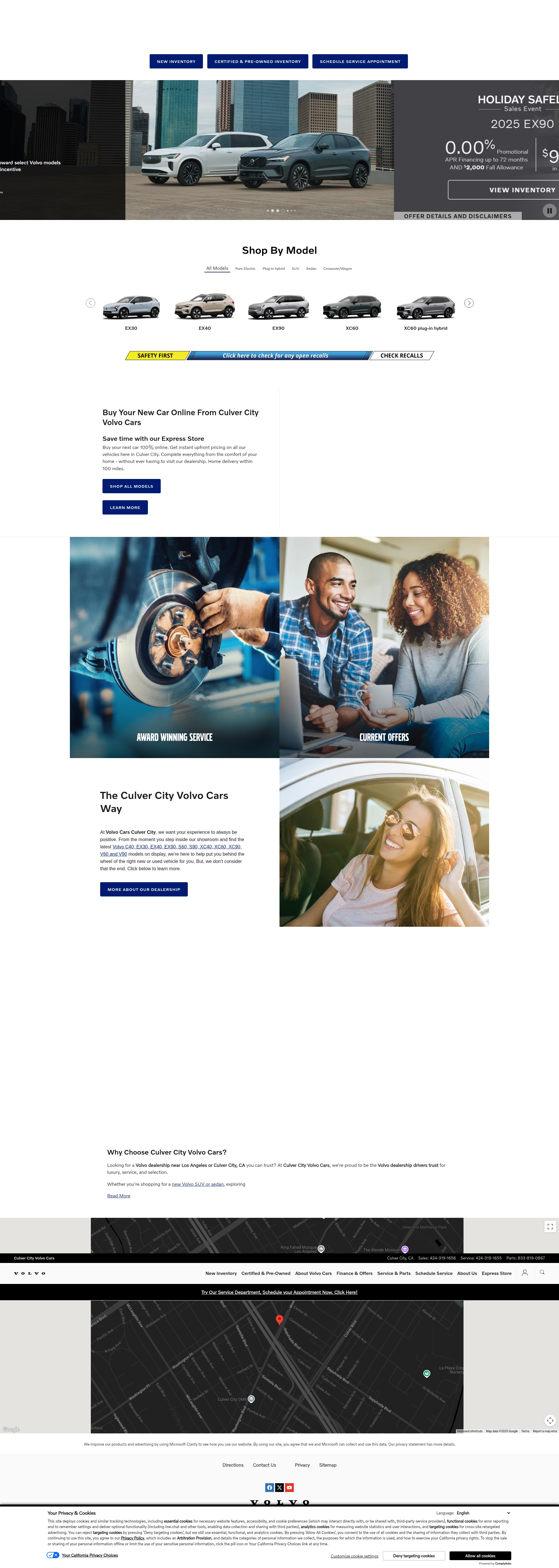 Screenshot of culvercityvolvo.com