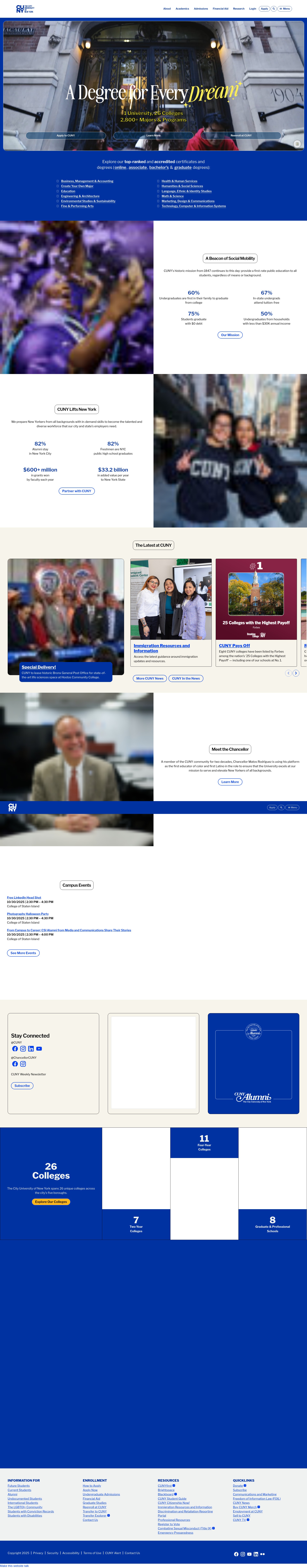 Screenshot of cuny.edu