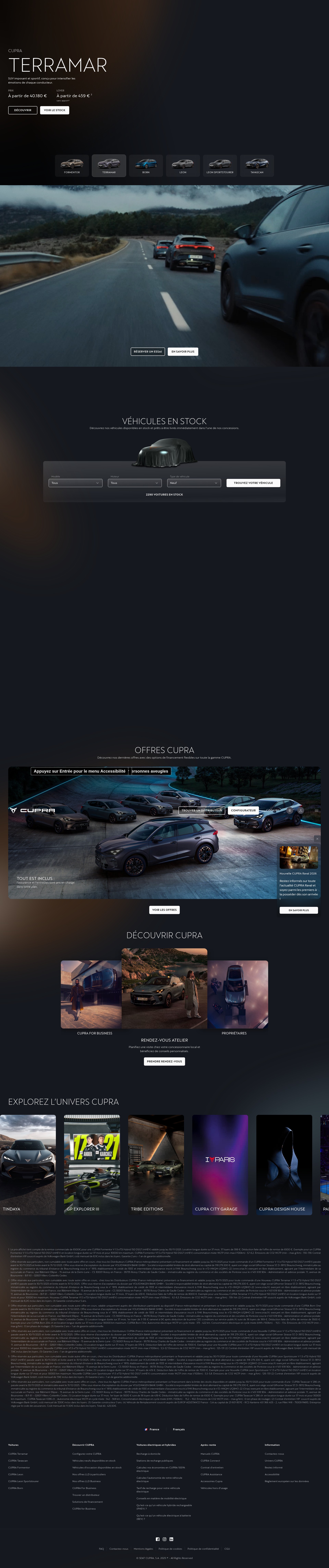 Screenshot of cupraofficial.fr