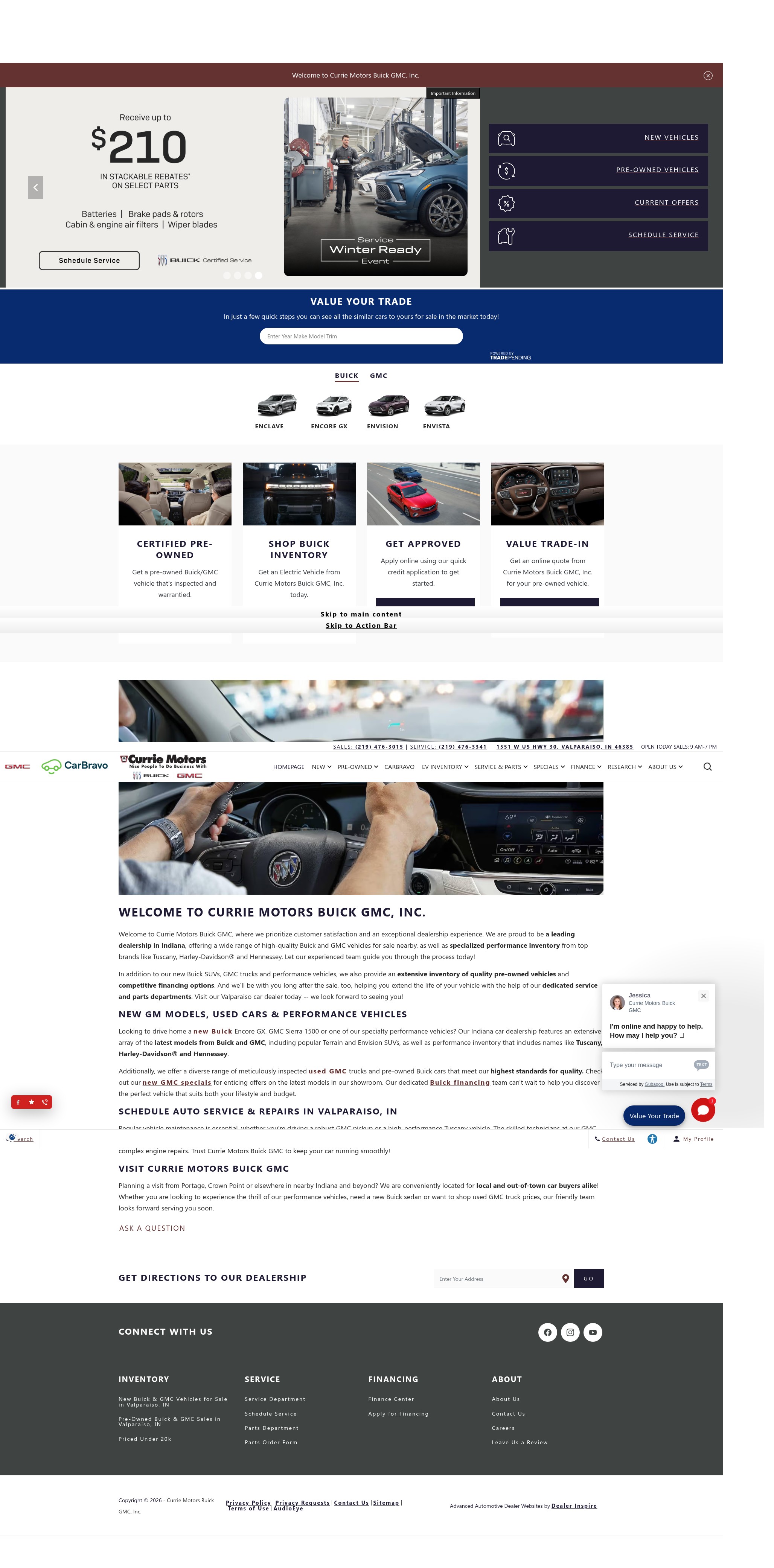 Screenshot of curriebuickgmc.com