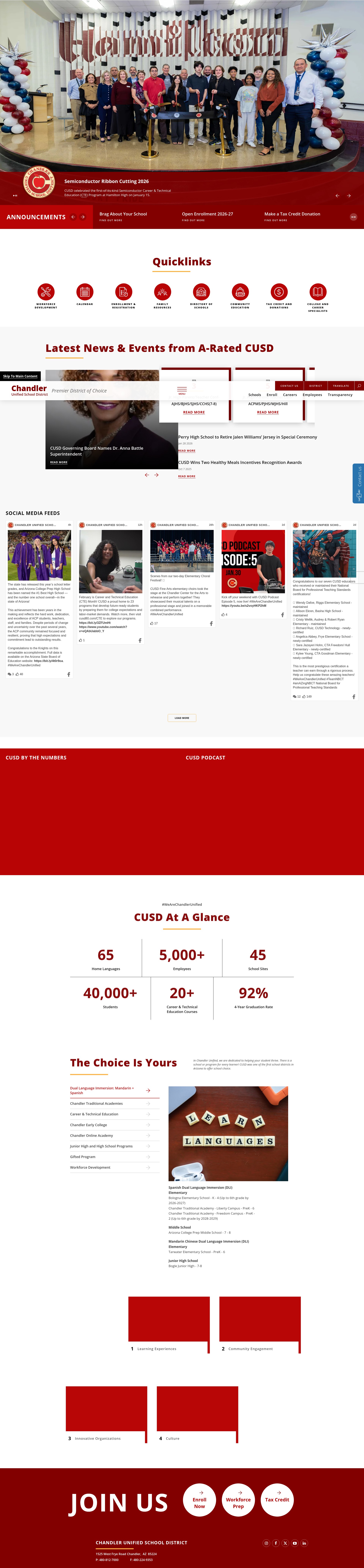 Screenshot of cusd80.com