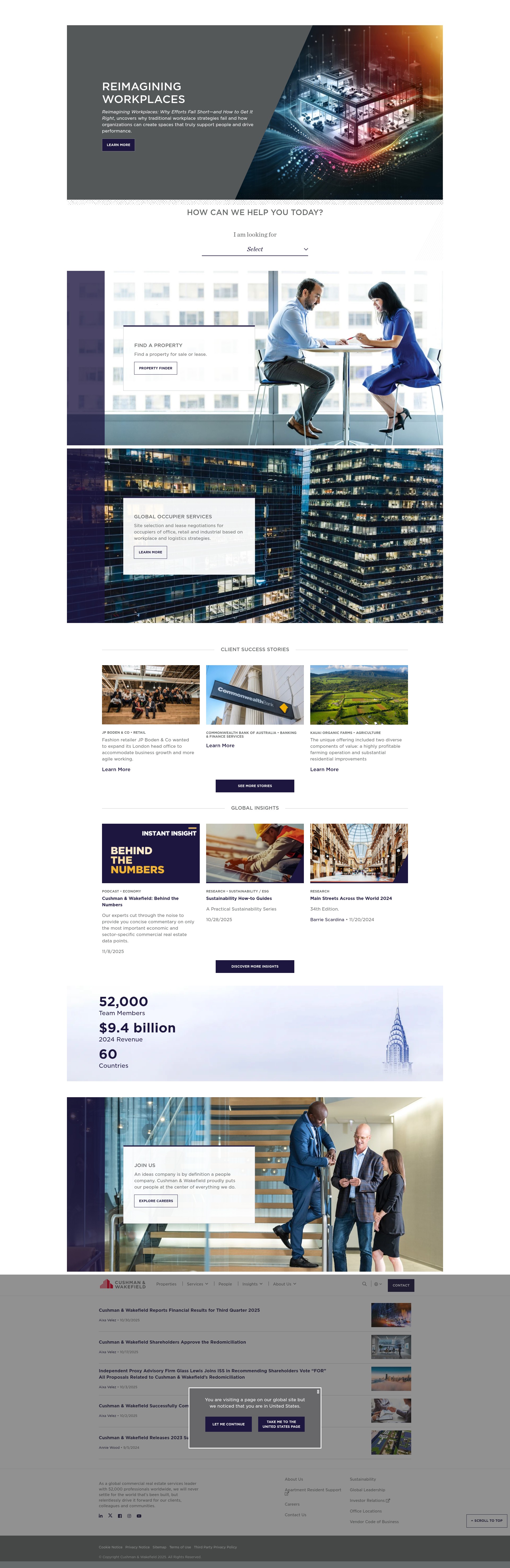 Screenshot of cushmanwakefield.com