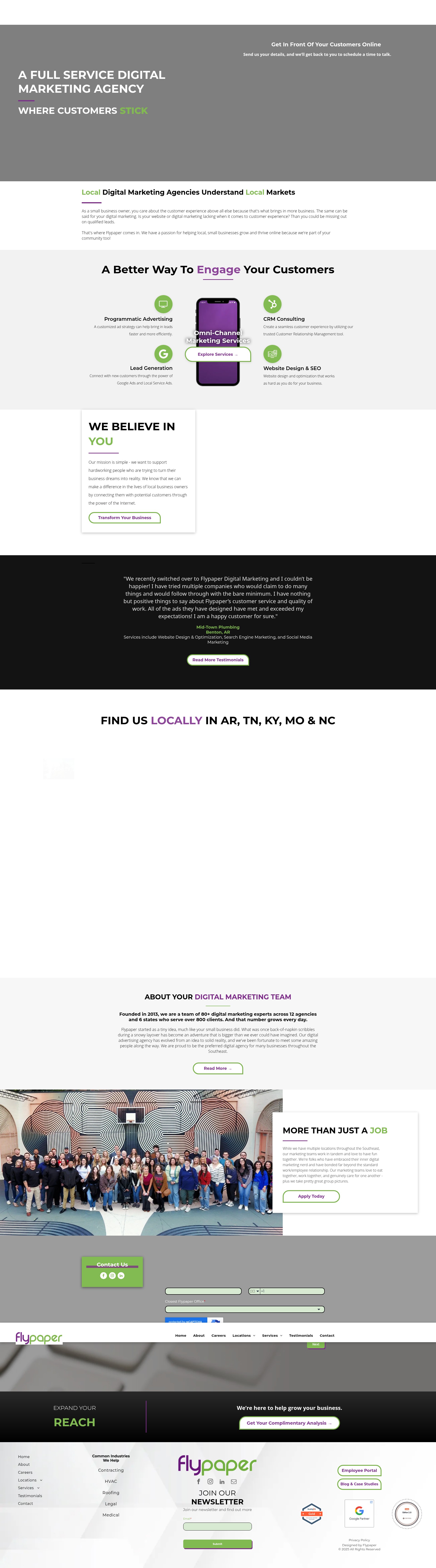 Screenshot of customerswhostick.com