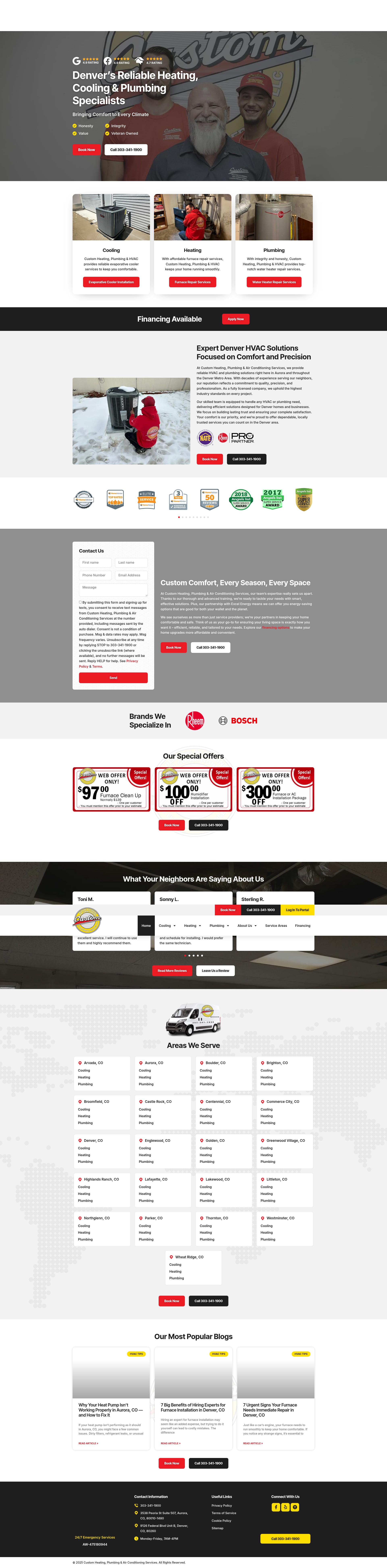 Screenshot of customhpaces.com