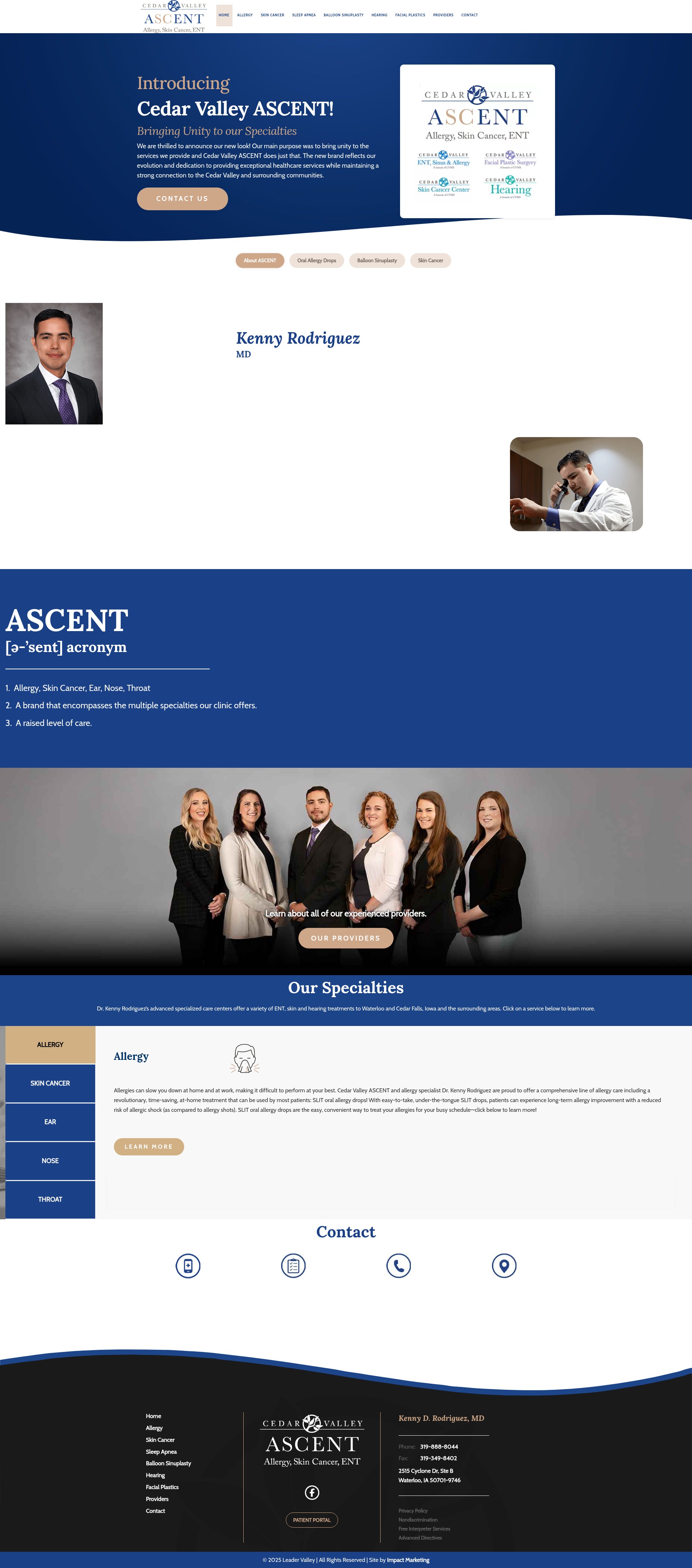 Screenshot of cvascent.com