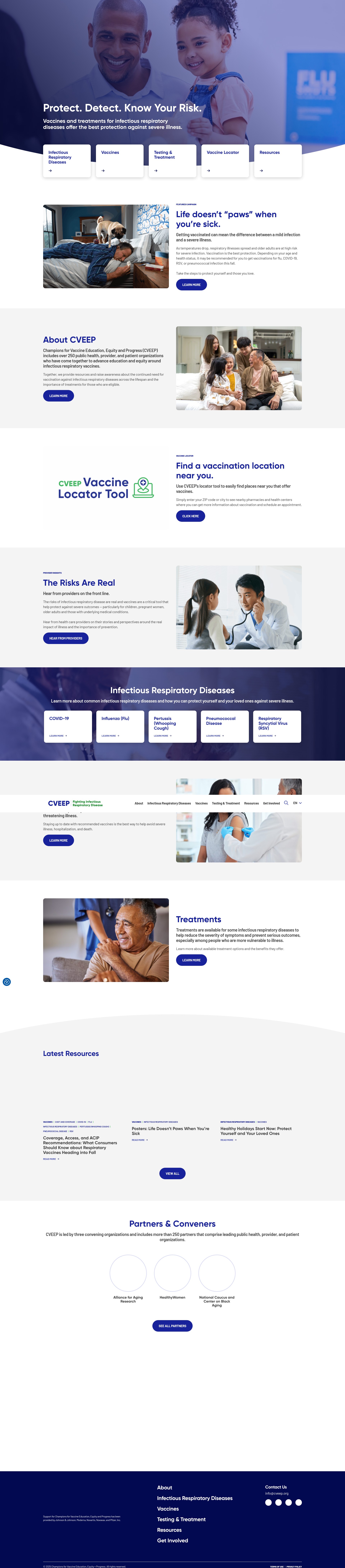 Screenshot of cveep.org