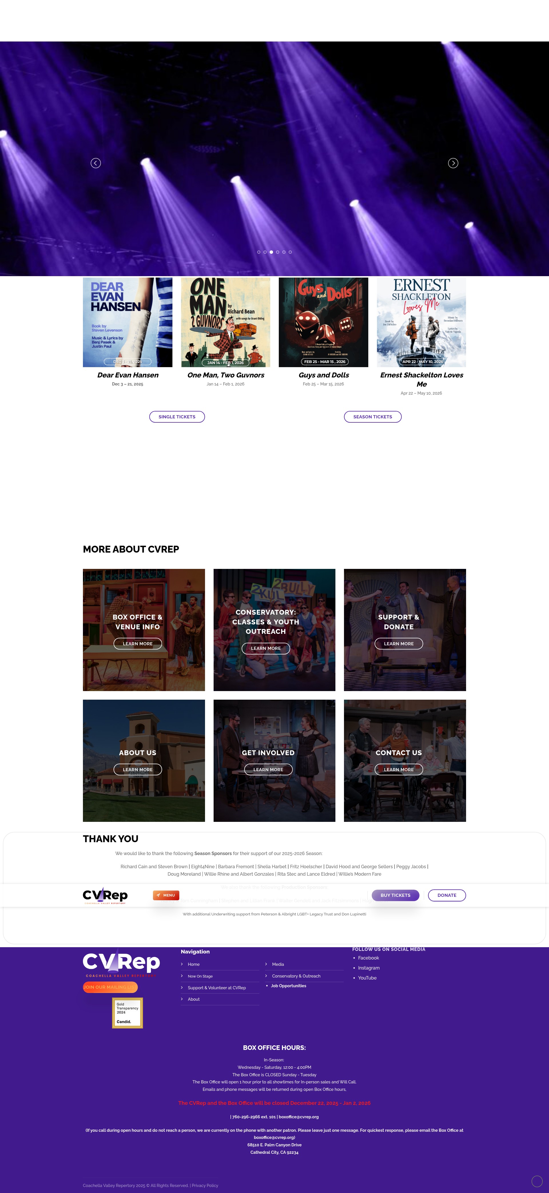Screenshot of cvrep.org