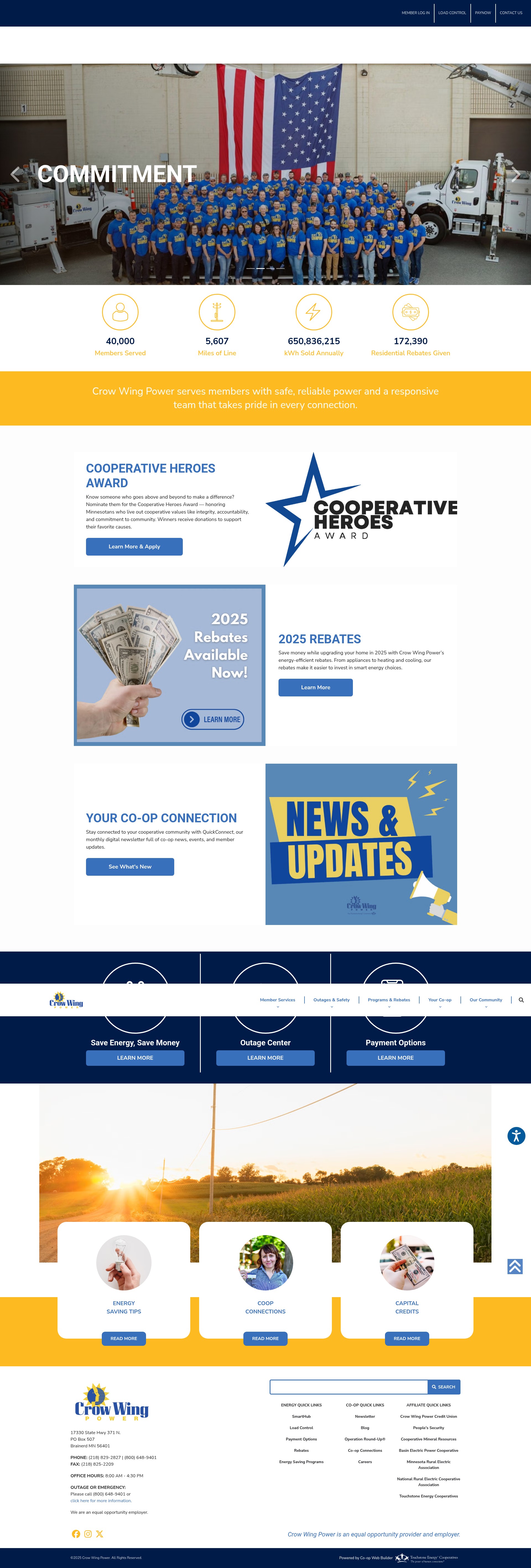 Screenshot of cwpower.com