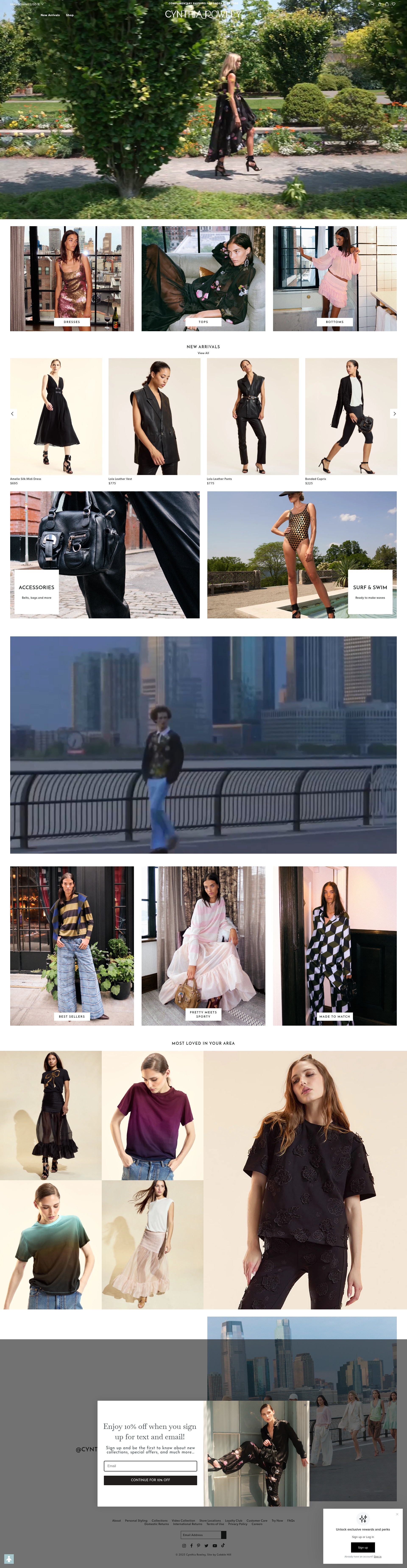 Screenshot of cynthiarowley.myshopify.com