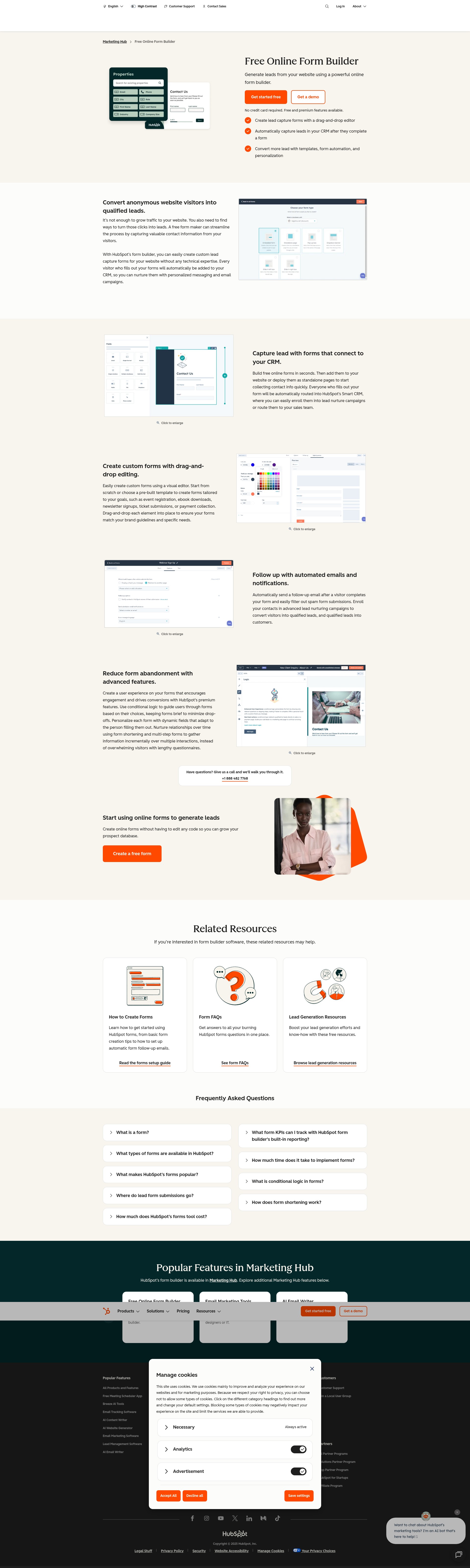 Screenshot of d55v4.share.hsforms.com
