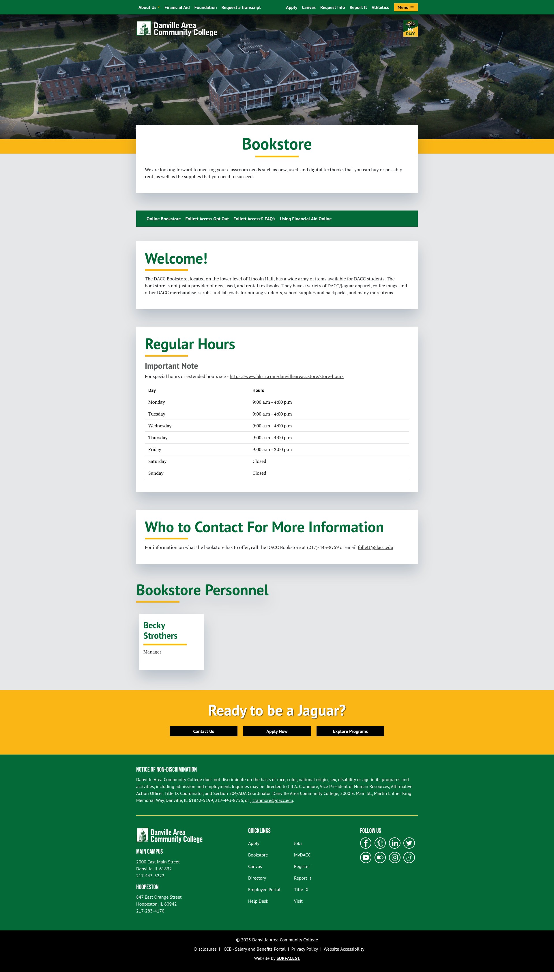 Screenshot of dacc.edu