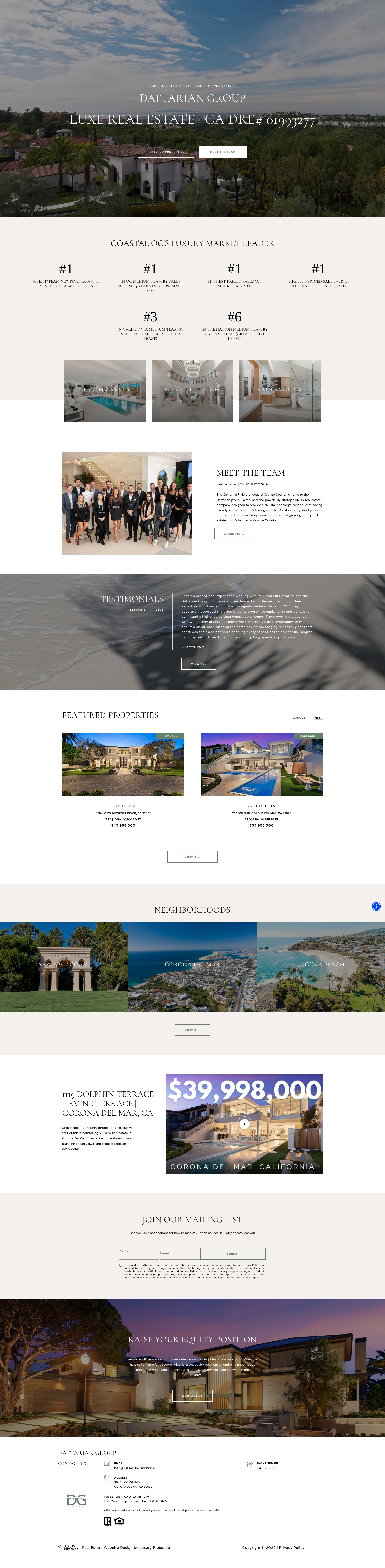 Screenshot of daftariangroup.com