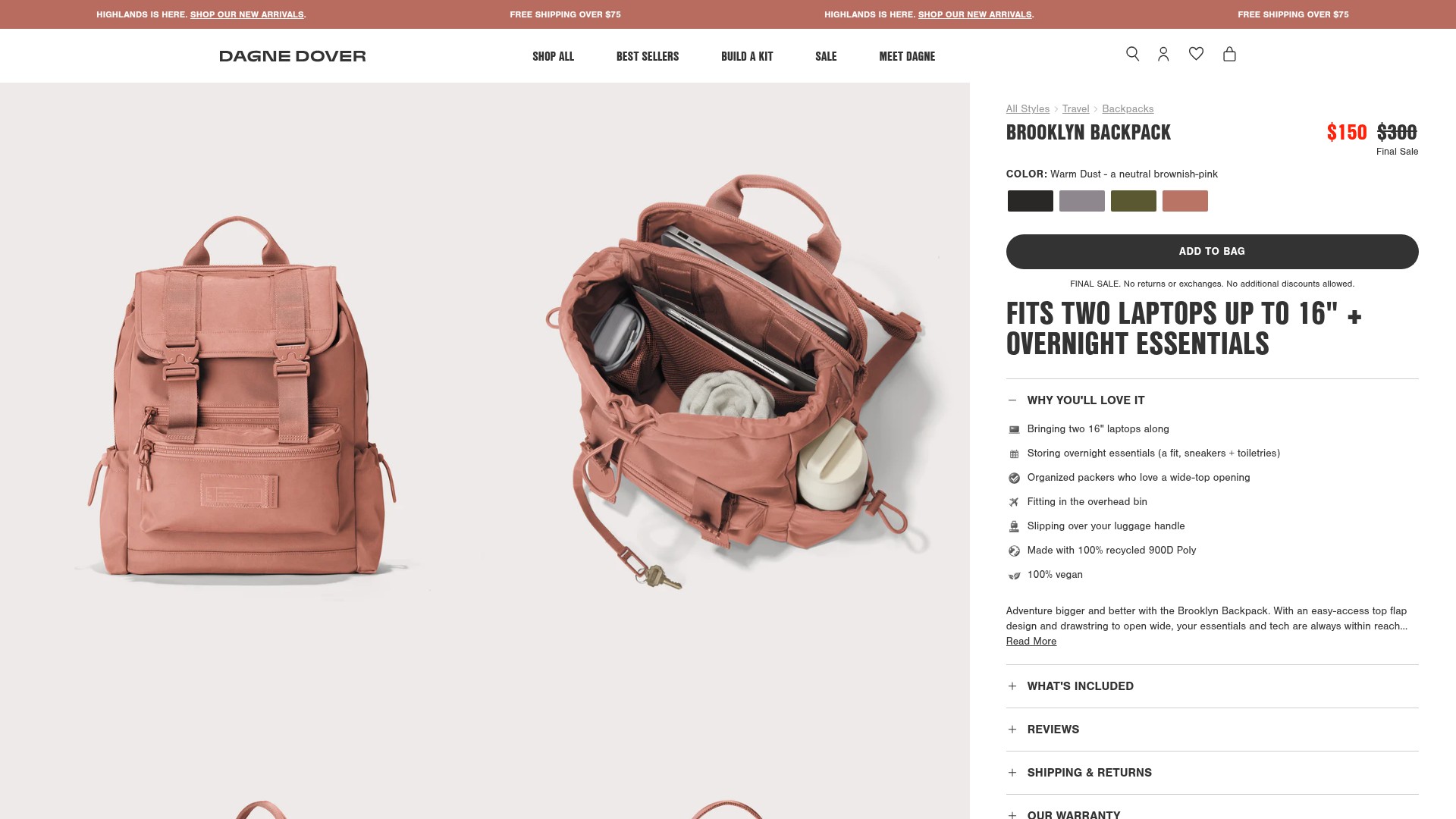 Screenshot of dagnedover.com