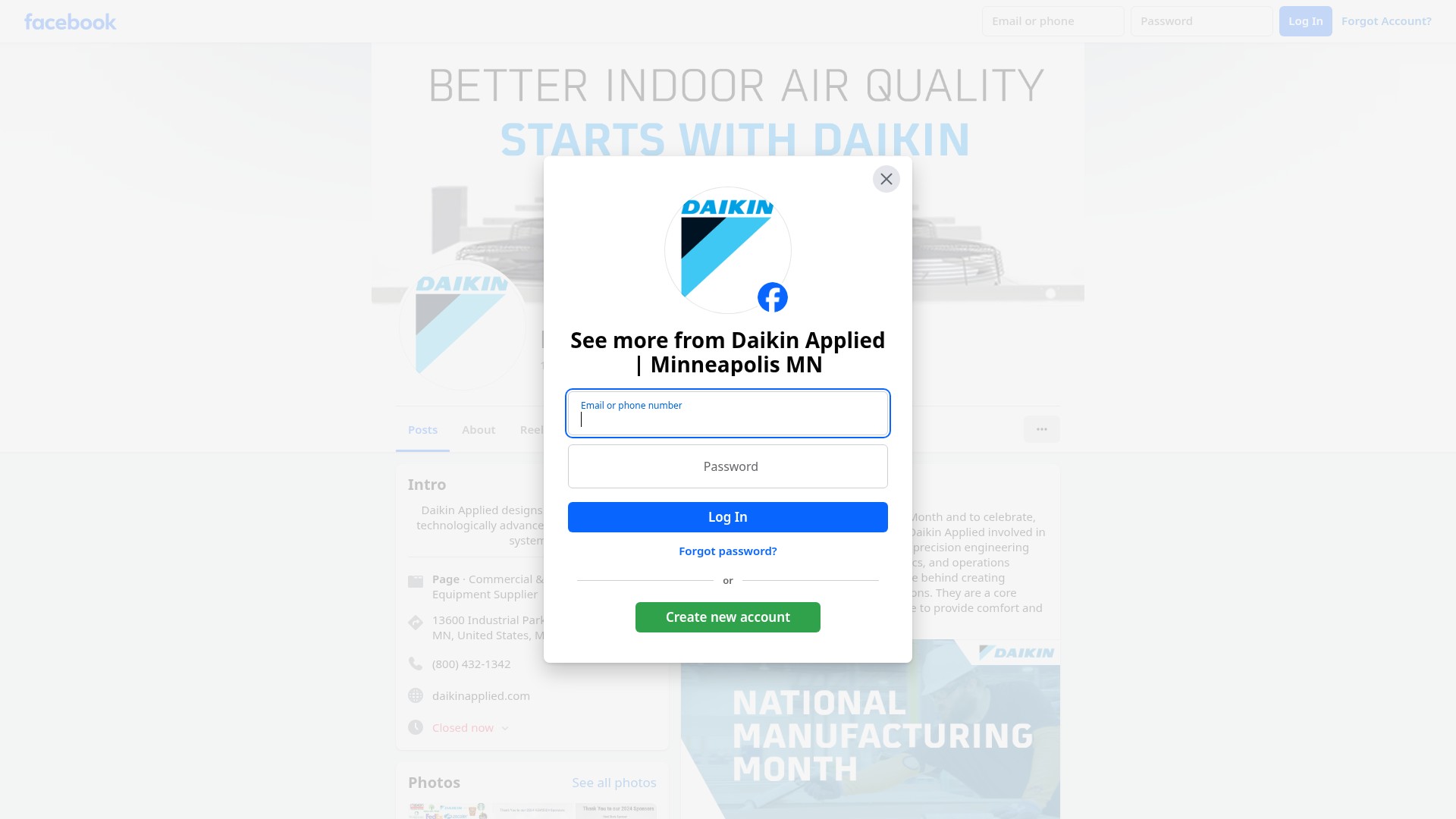 Screenshot of daikinapplied.com